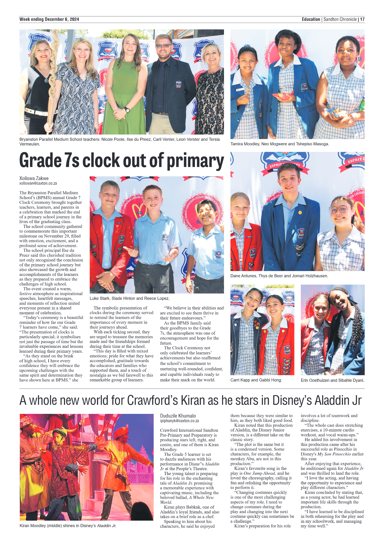 Sandton Chronicle 6 December 2024 page 17