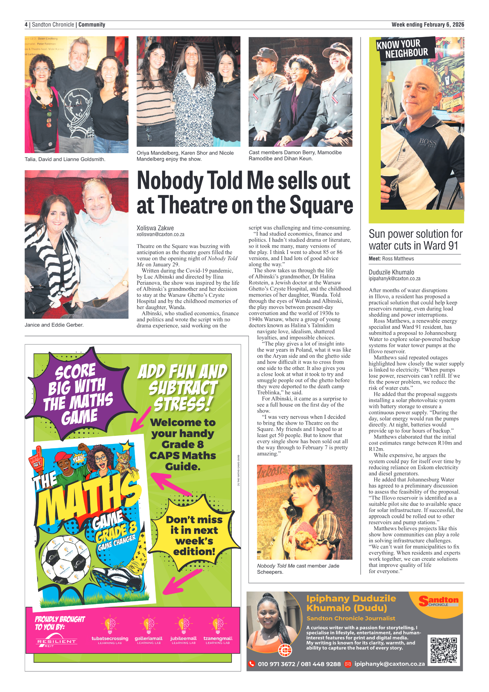 Sandton Chronicle 6 February 2026 page 4