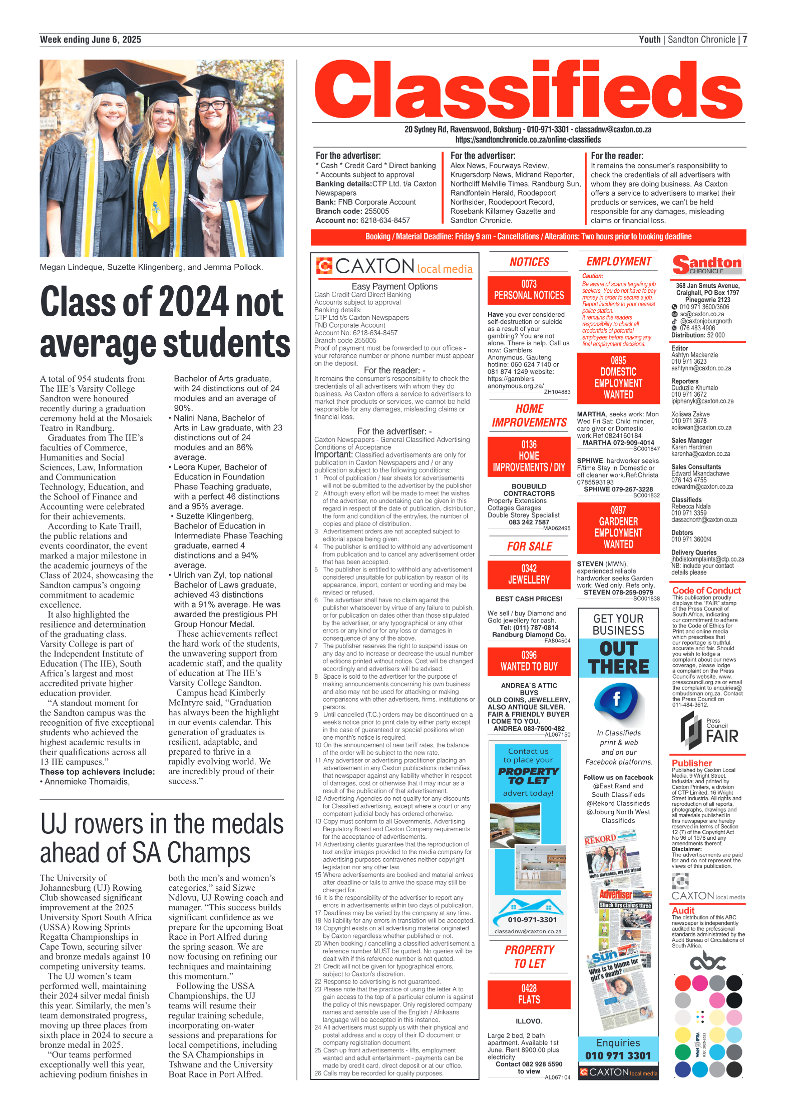 Sandton Chronicle 6 June 2025 page 7