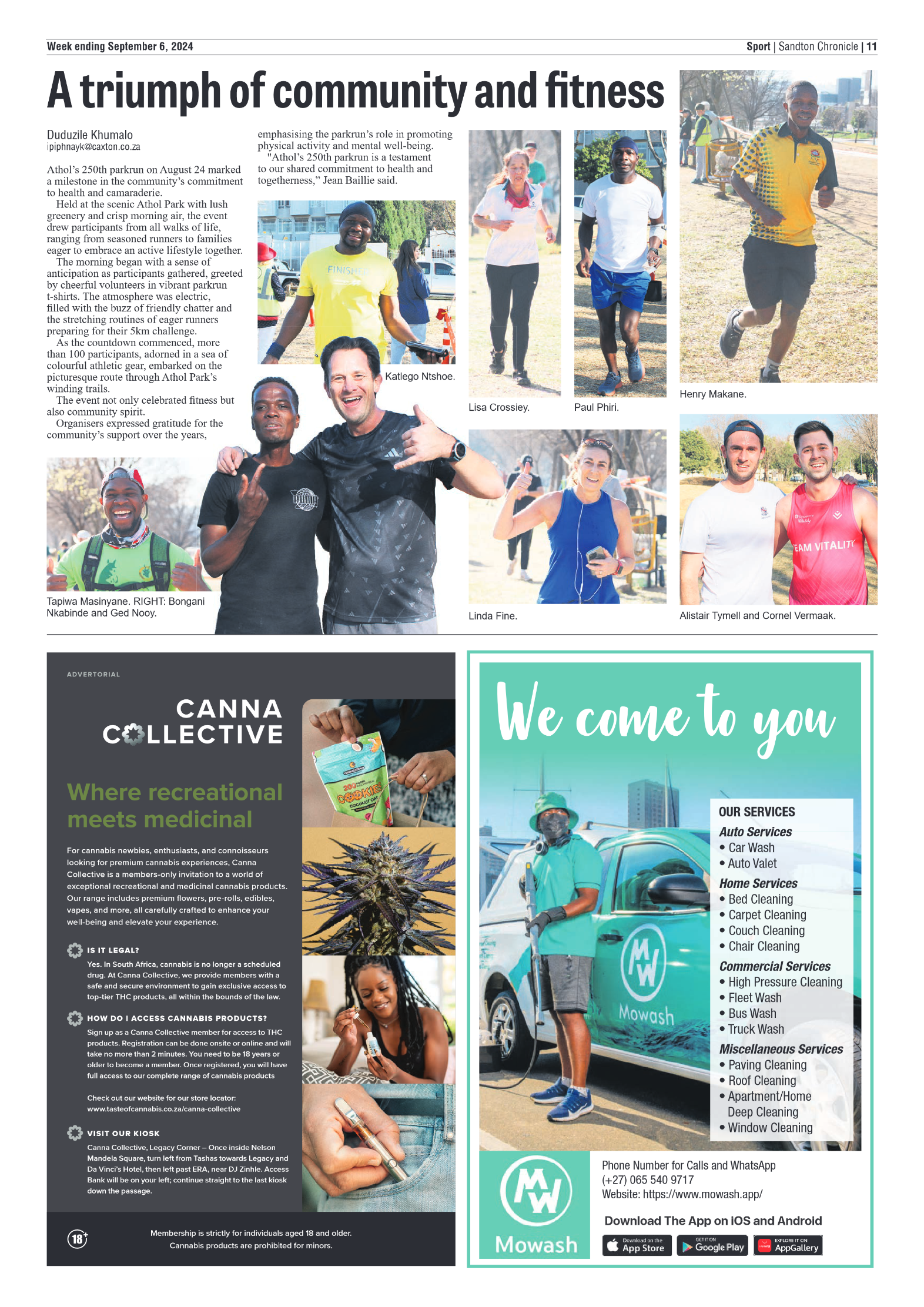 Sandton Chronicle 6 September 2024 page 11