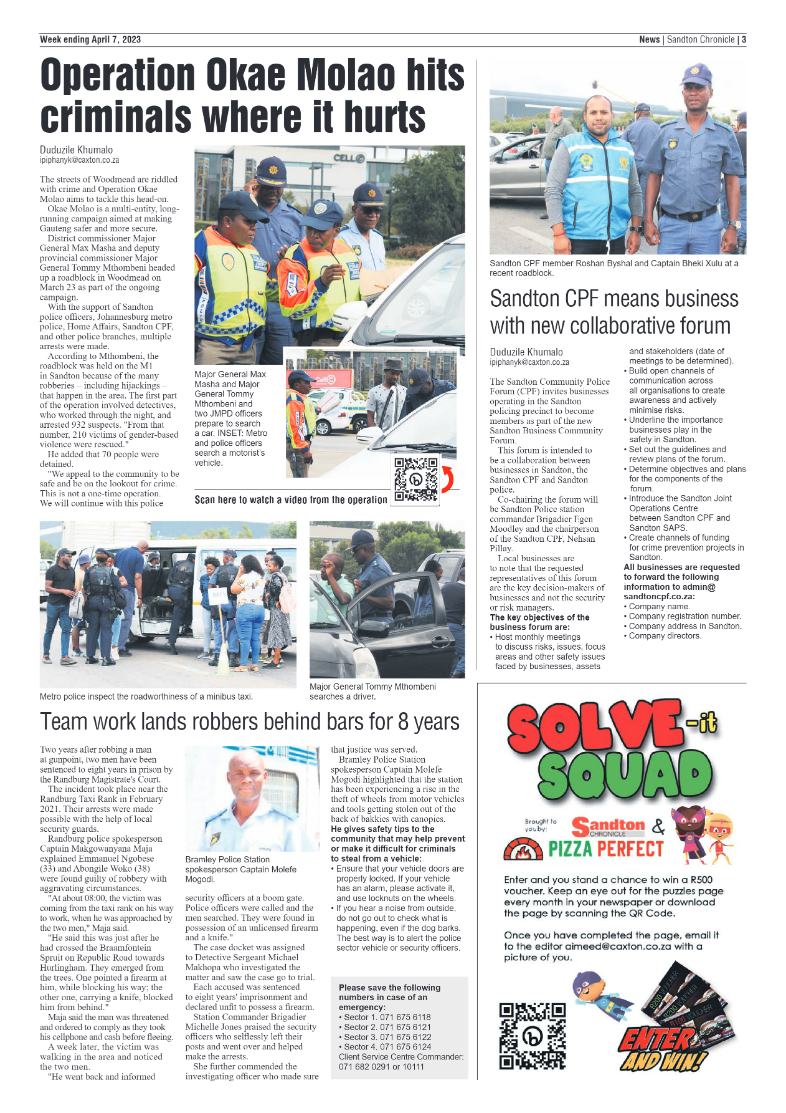 Sandton Chronicle 7 April 2023 page 3