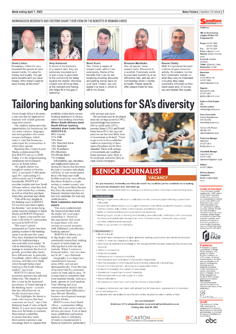 Sandton Chronicle 7 April 2023 page 7