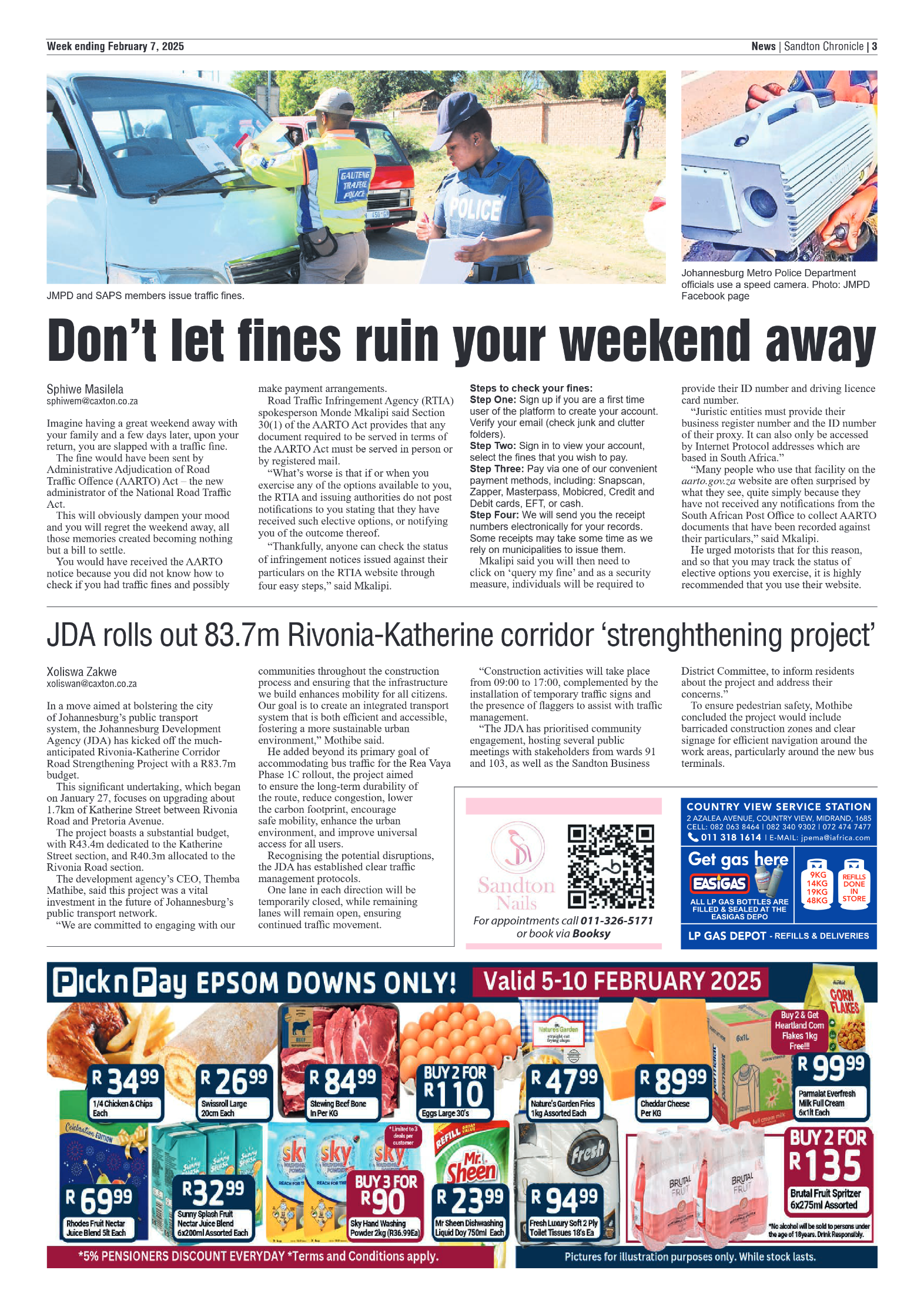 Sandton Chronicle 7 February 2025 page 3