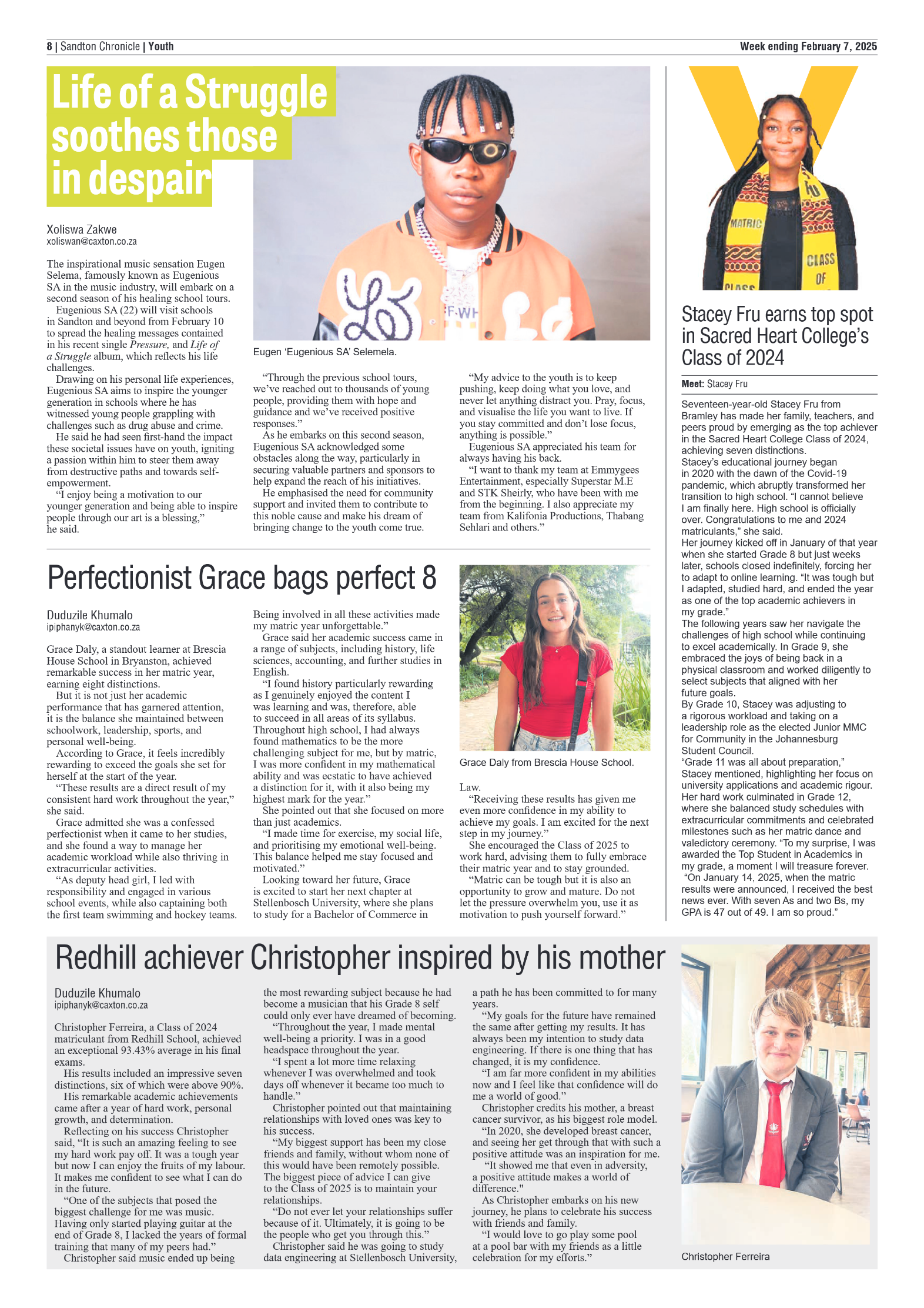 Sandton Chronicle 7 February 2025 page 8