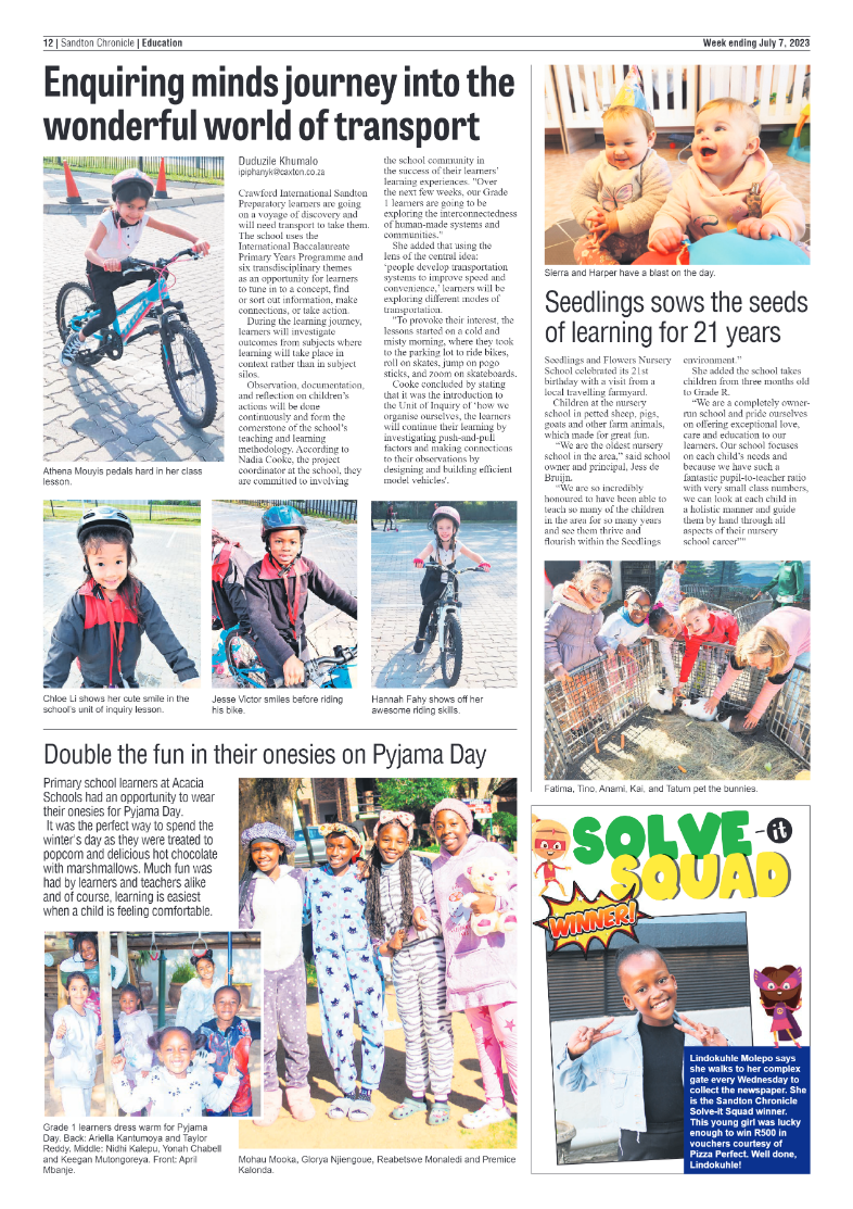 Sandton Chronicle 7 July 2023 page 12
