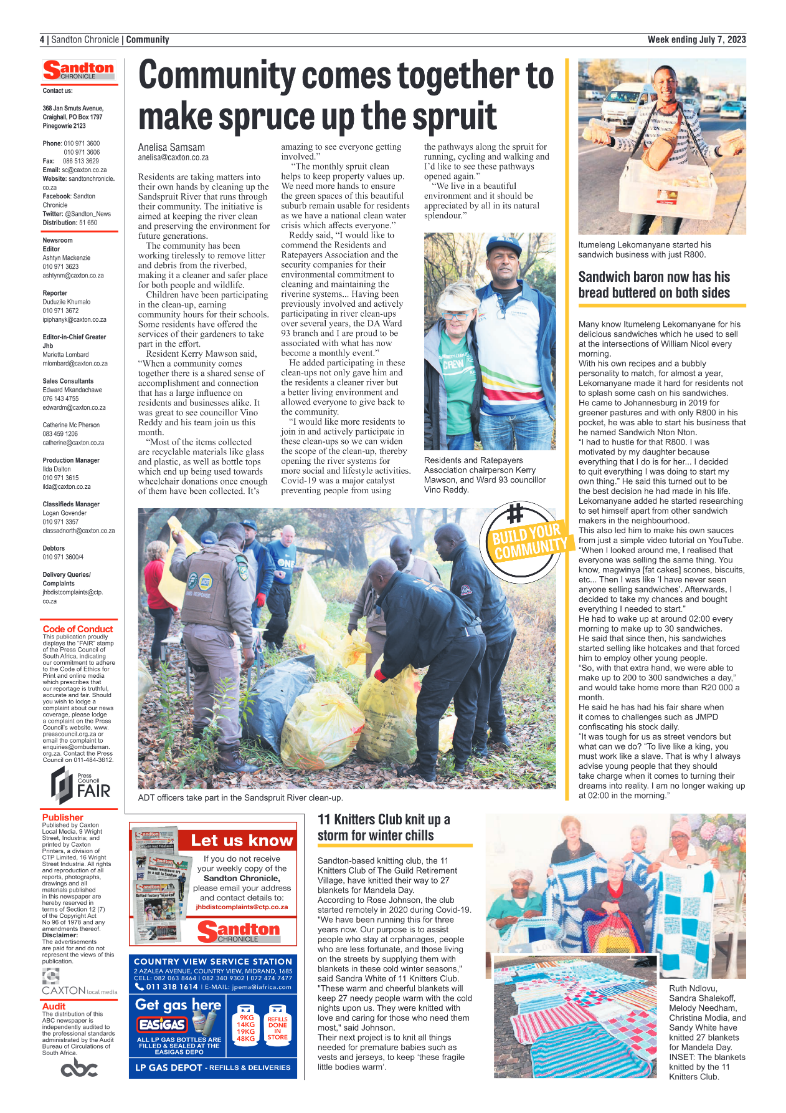 Sandton Chronicle 7 July 2023 page 4