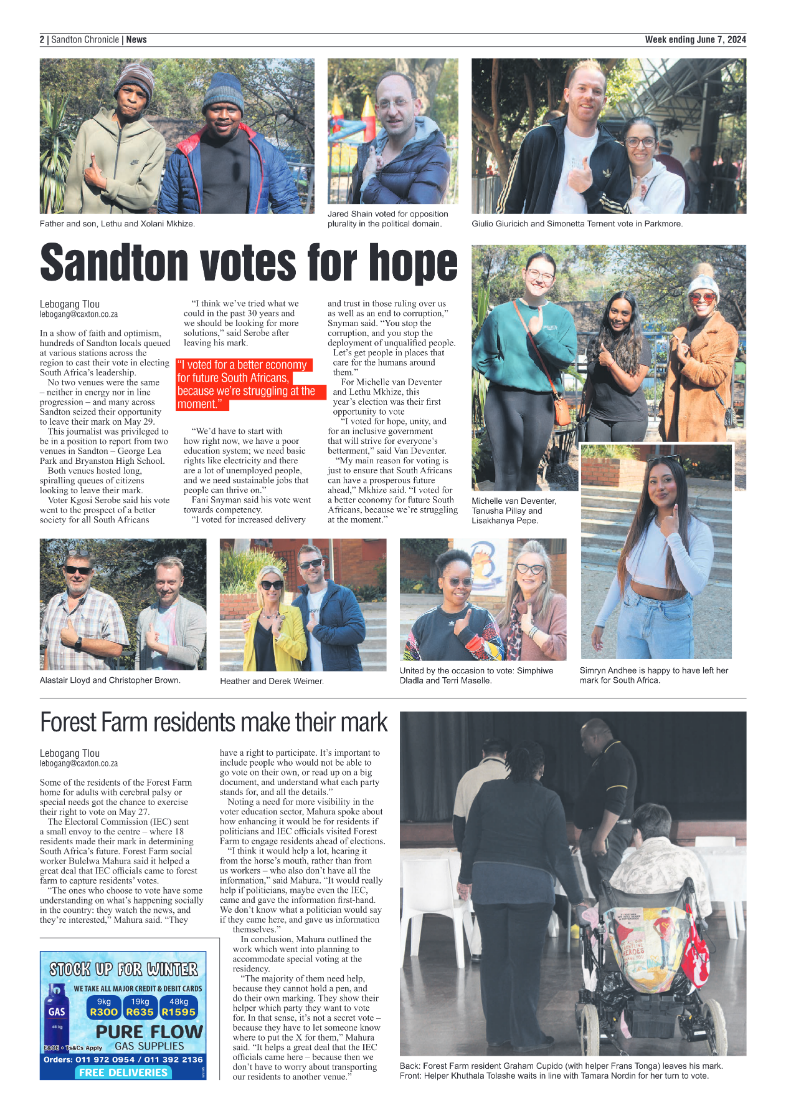Sandton Chronicle 7 June 2024 page 2