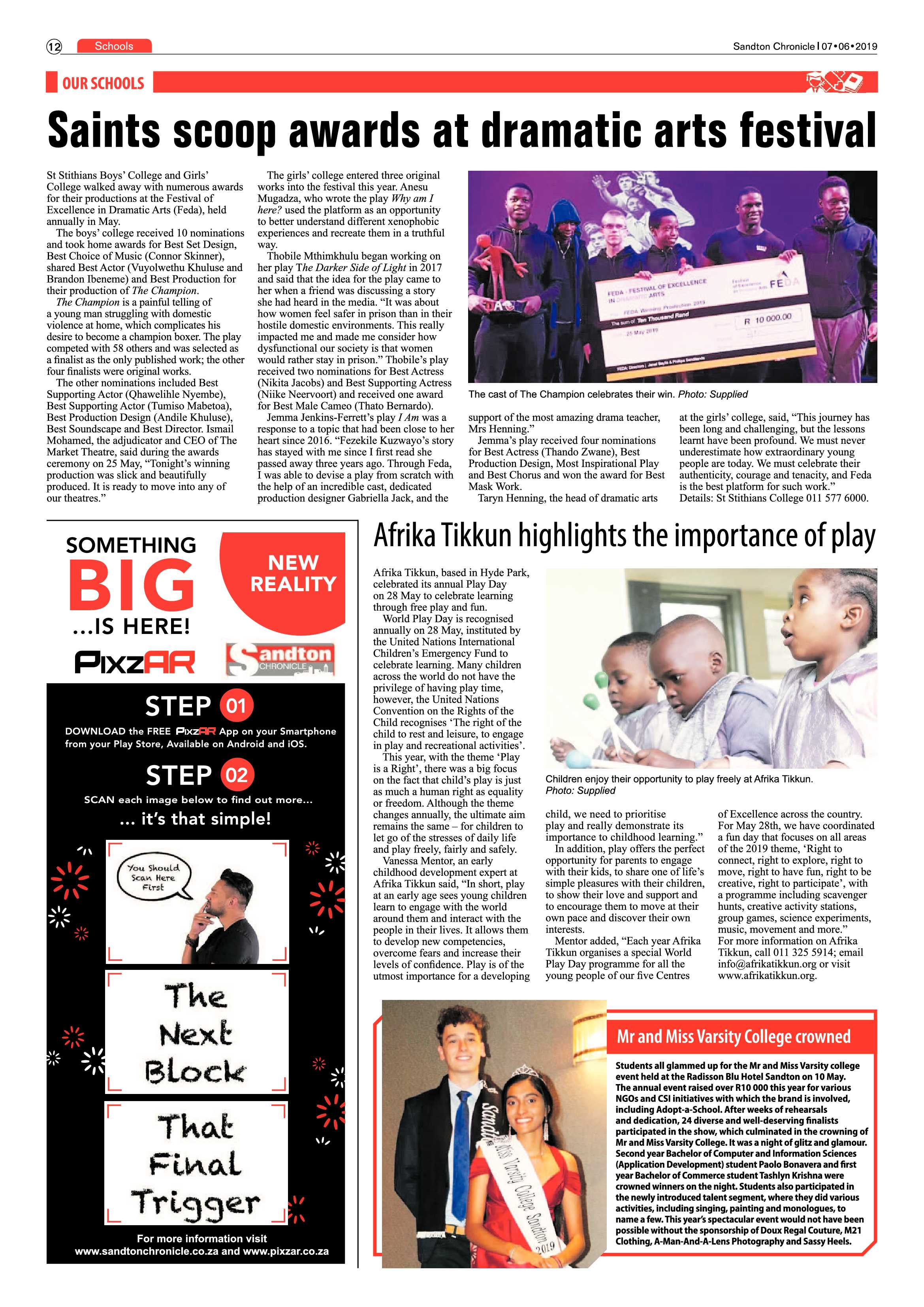 Sandton Chronicle 7 June, 2019 page 12