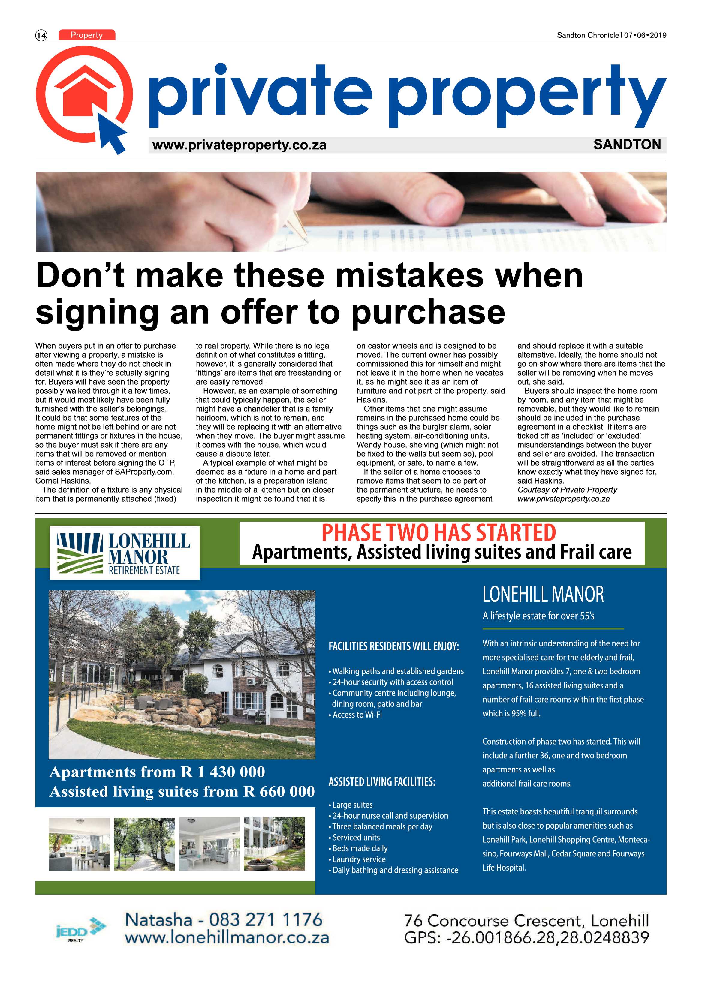 Sandton Chronicle 7 June, 2019 page 14