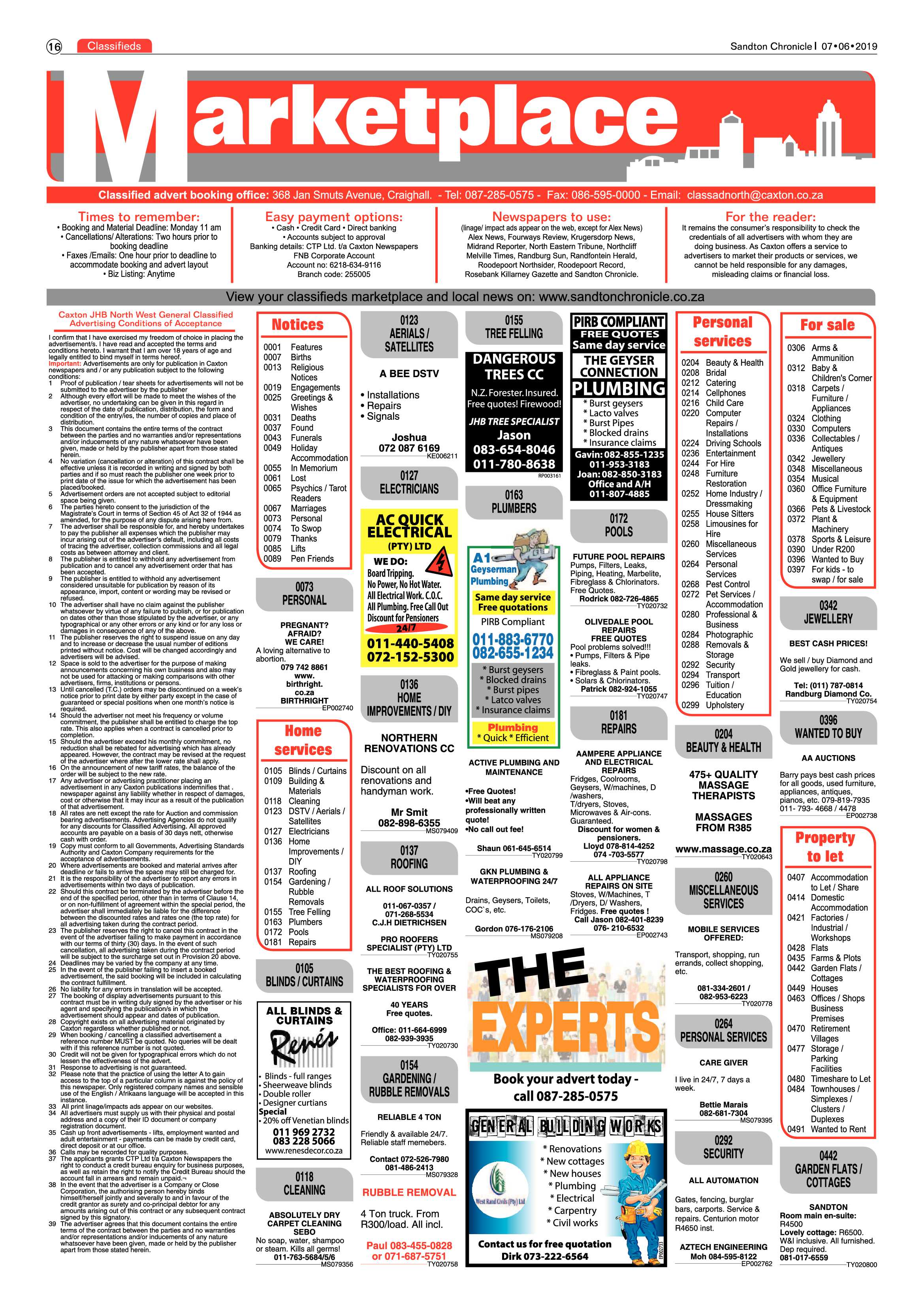 Sandton Chronicle 7 June, 2019 page 16