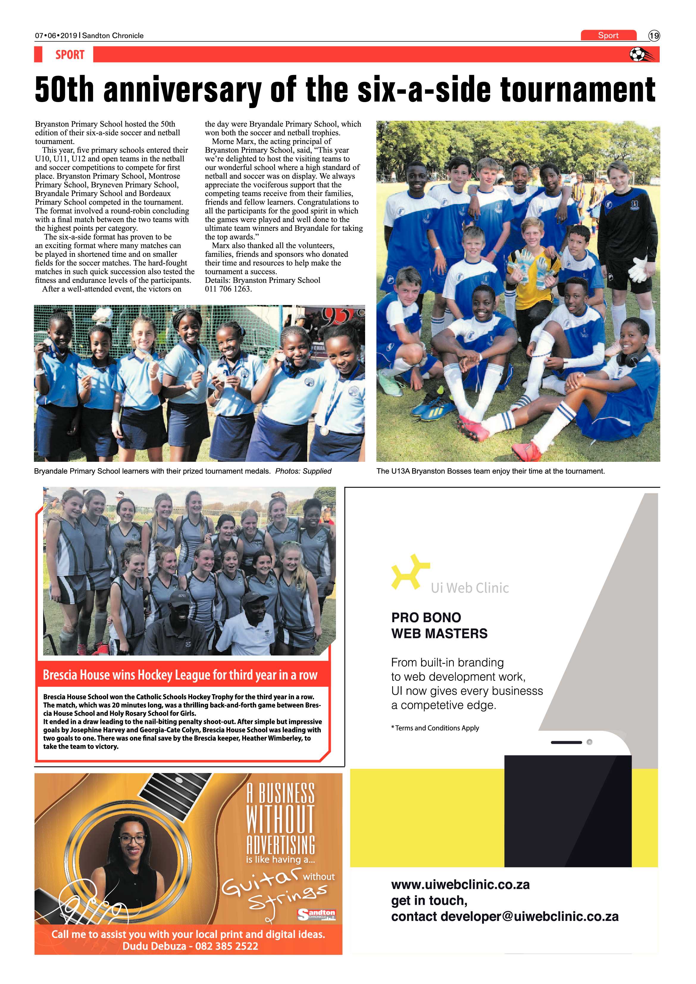 Sandton Chronicle 7 June, 2019 page 19