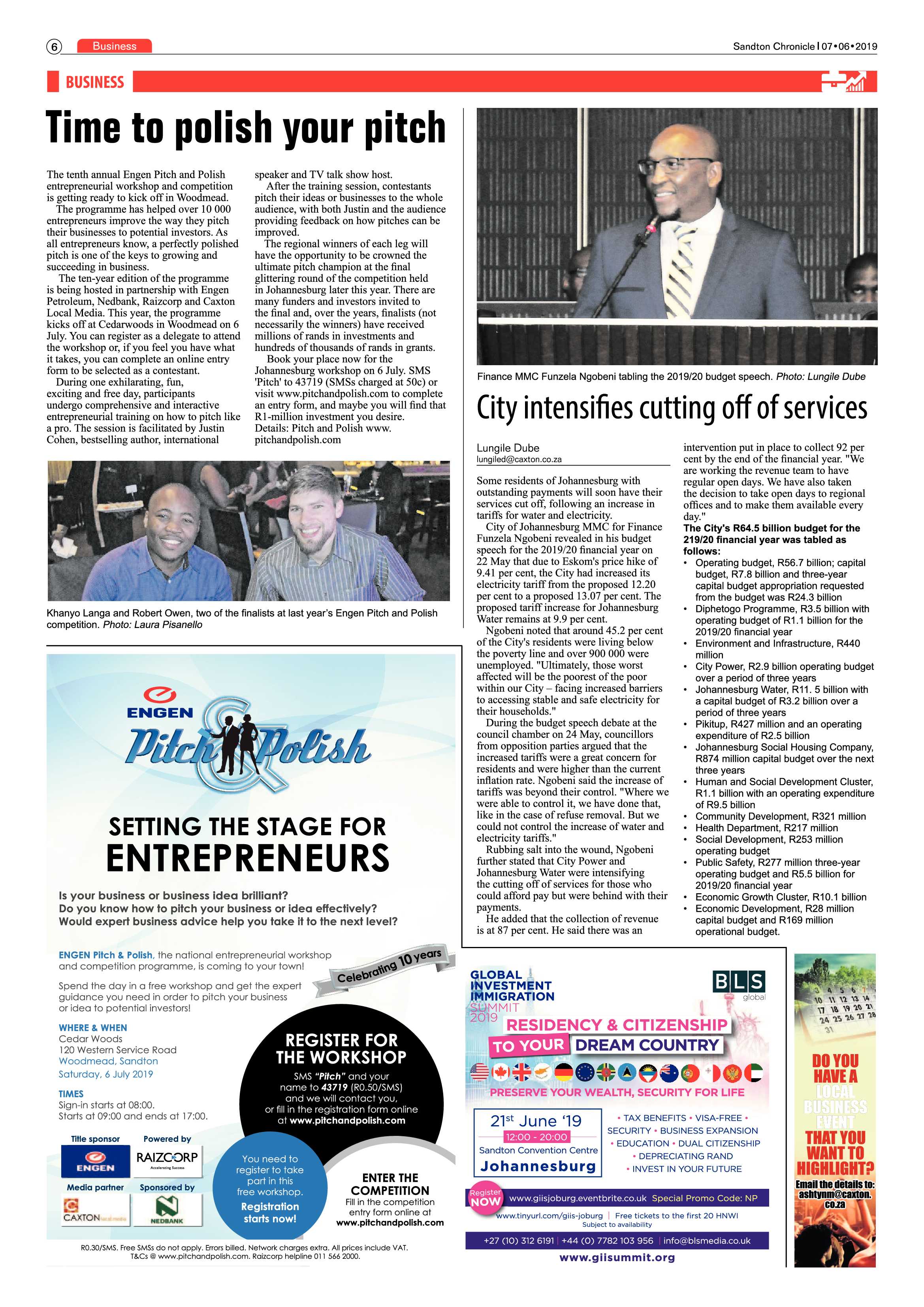 Sandton Chronicle 7 June, 2019 page 6