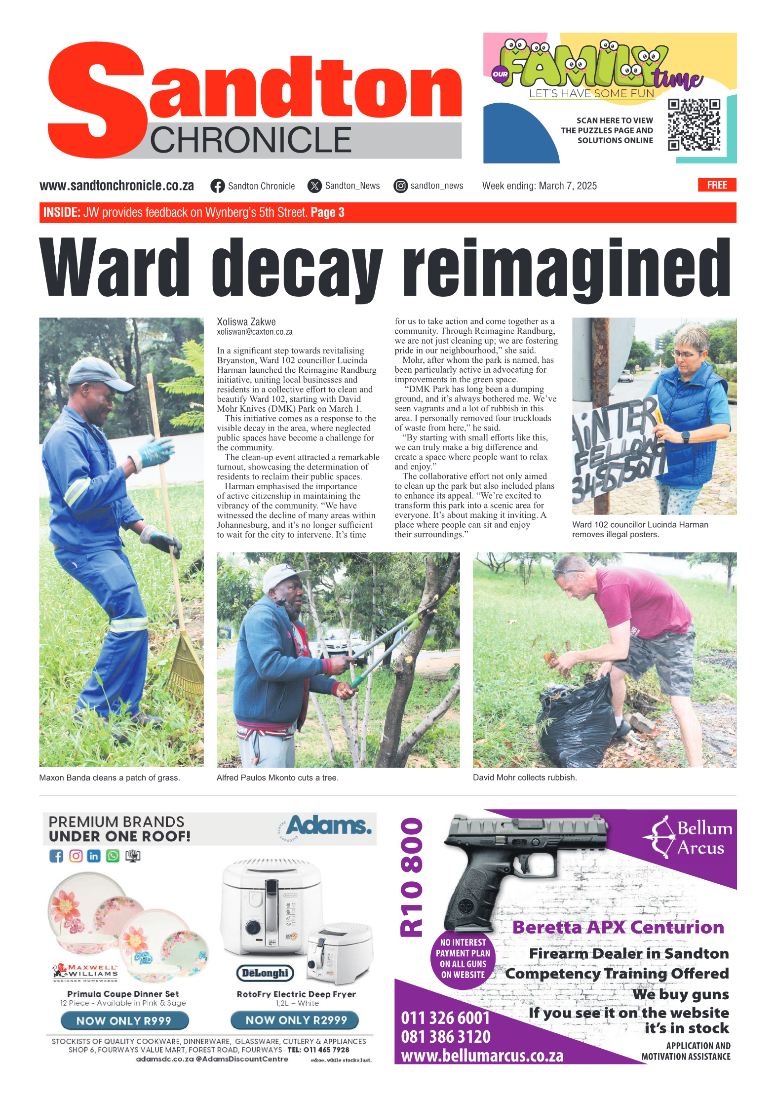 Sandton Chronicle 7 March 2025 page 1