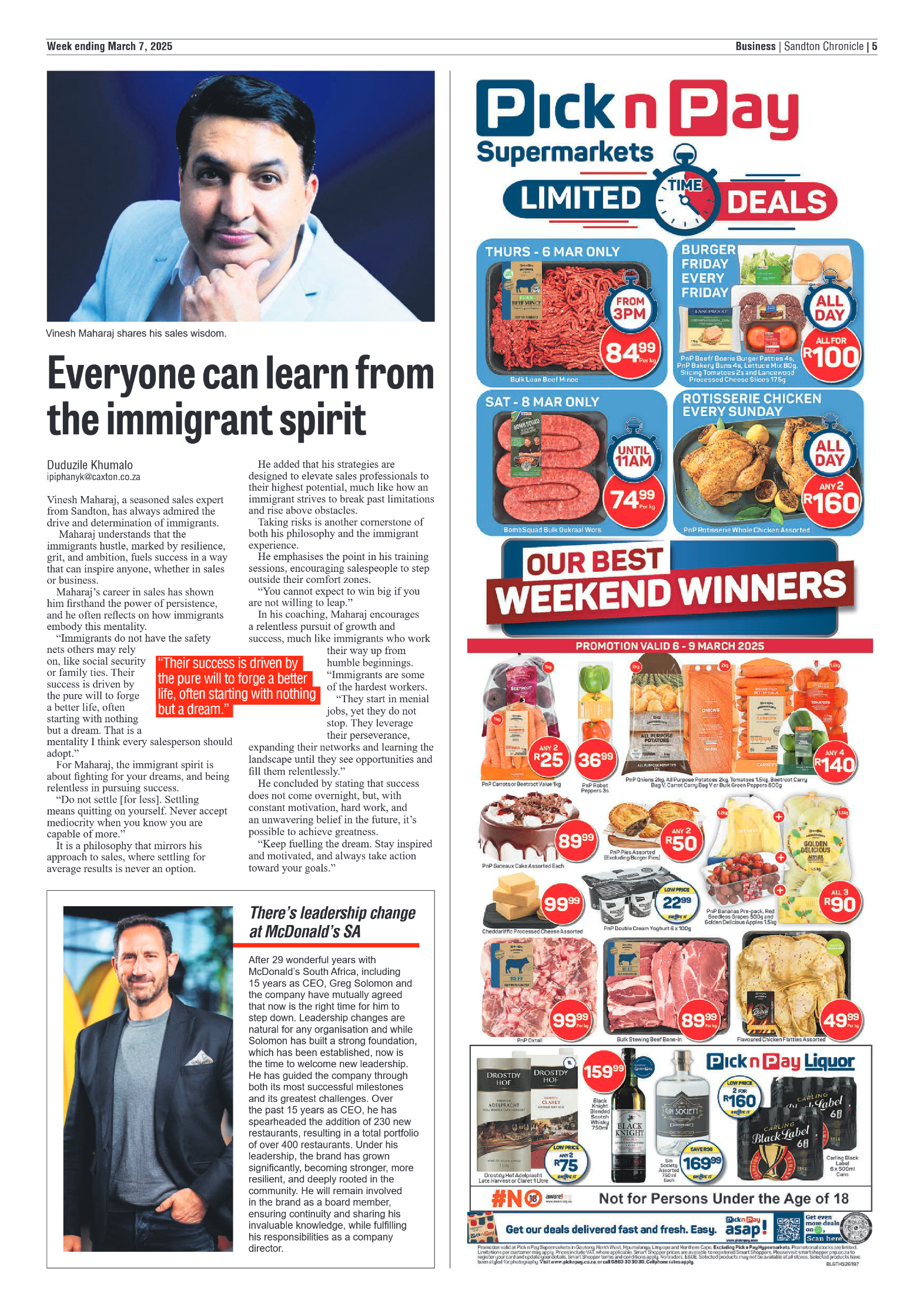 Sandton Chronicle 7 March 2025 page 5