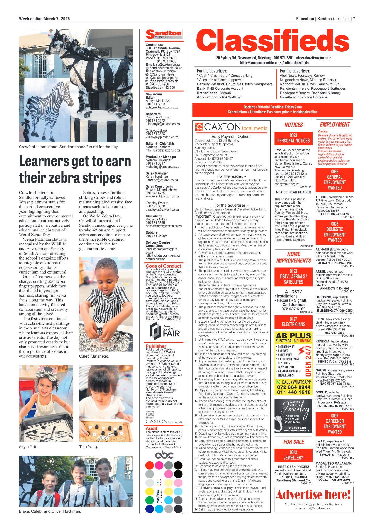 Sandton Chronicle 7 March 2025 page 7
