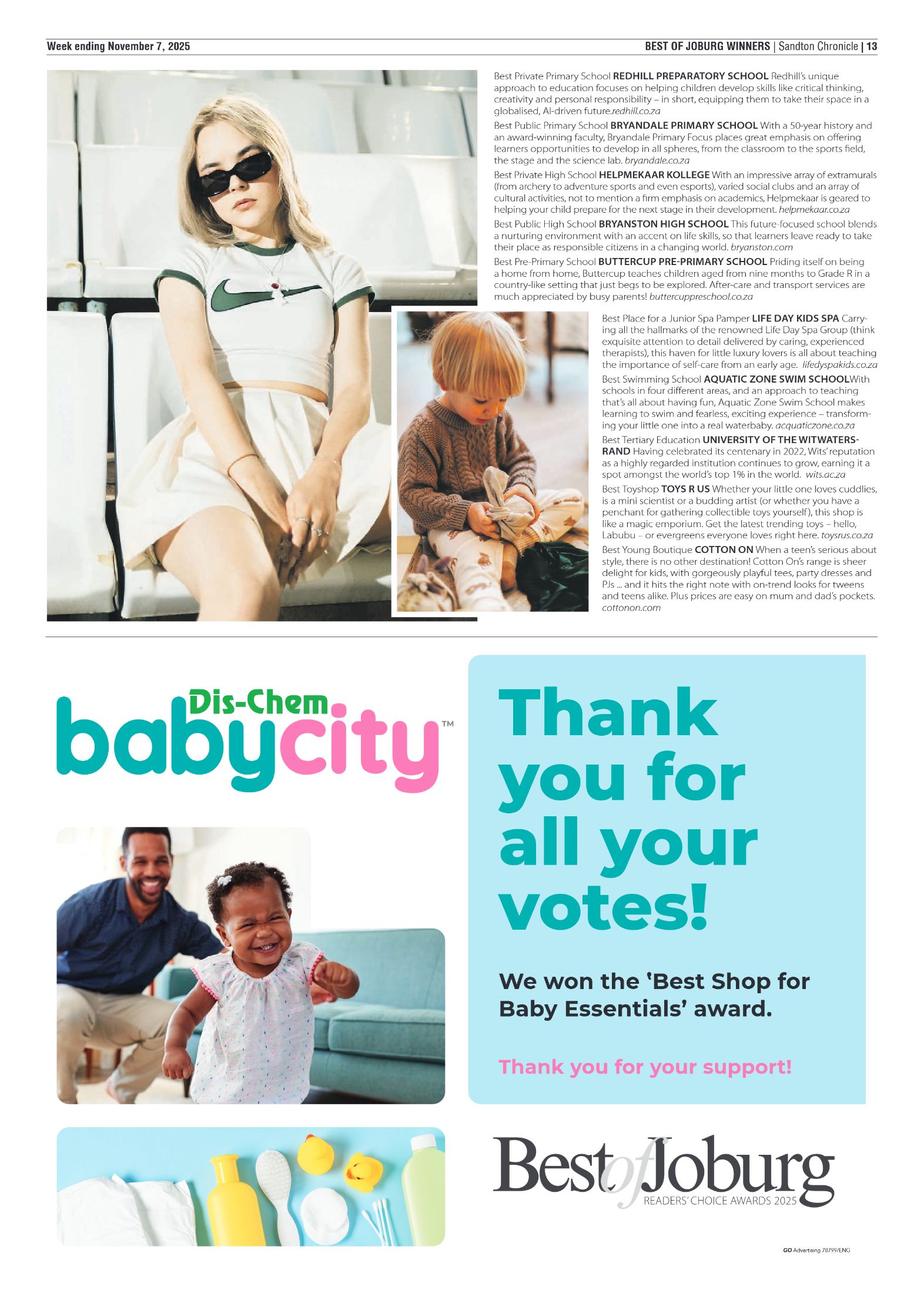 Sandton Chronicle 7 November 2025 page 13