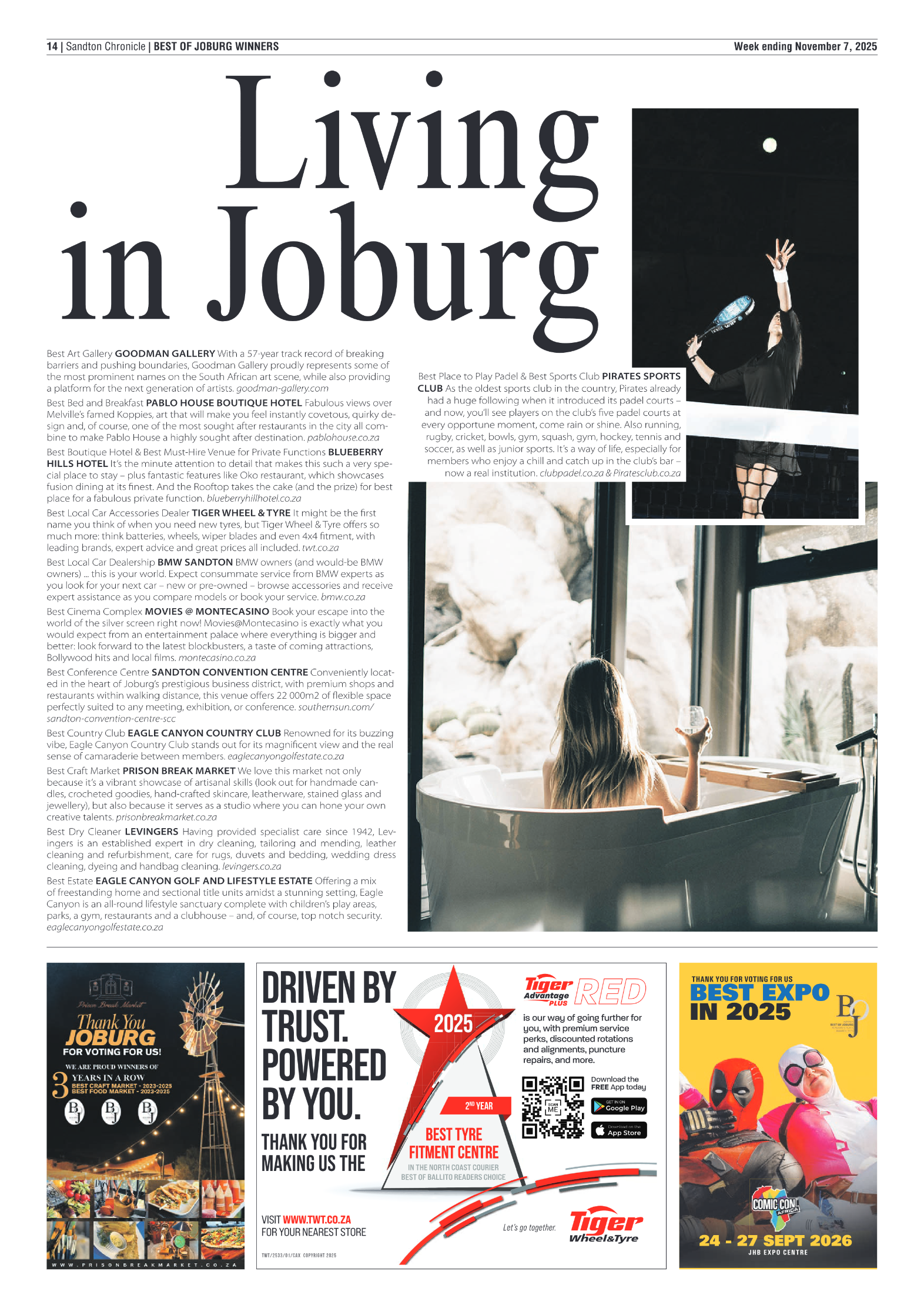 Sandton Chronicle 7 November 2025 page 14