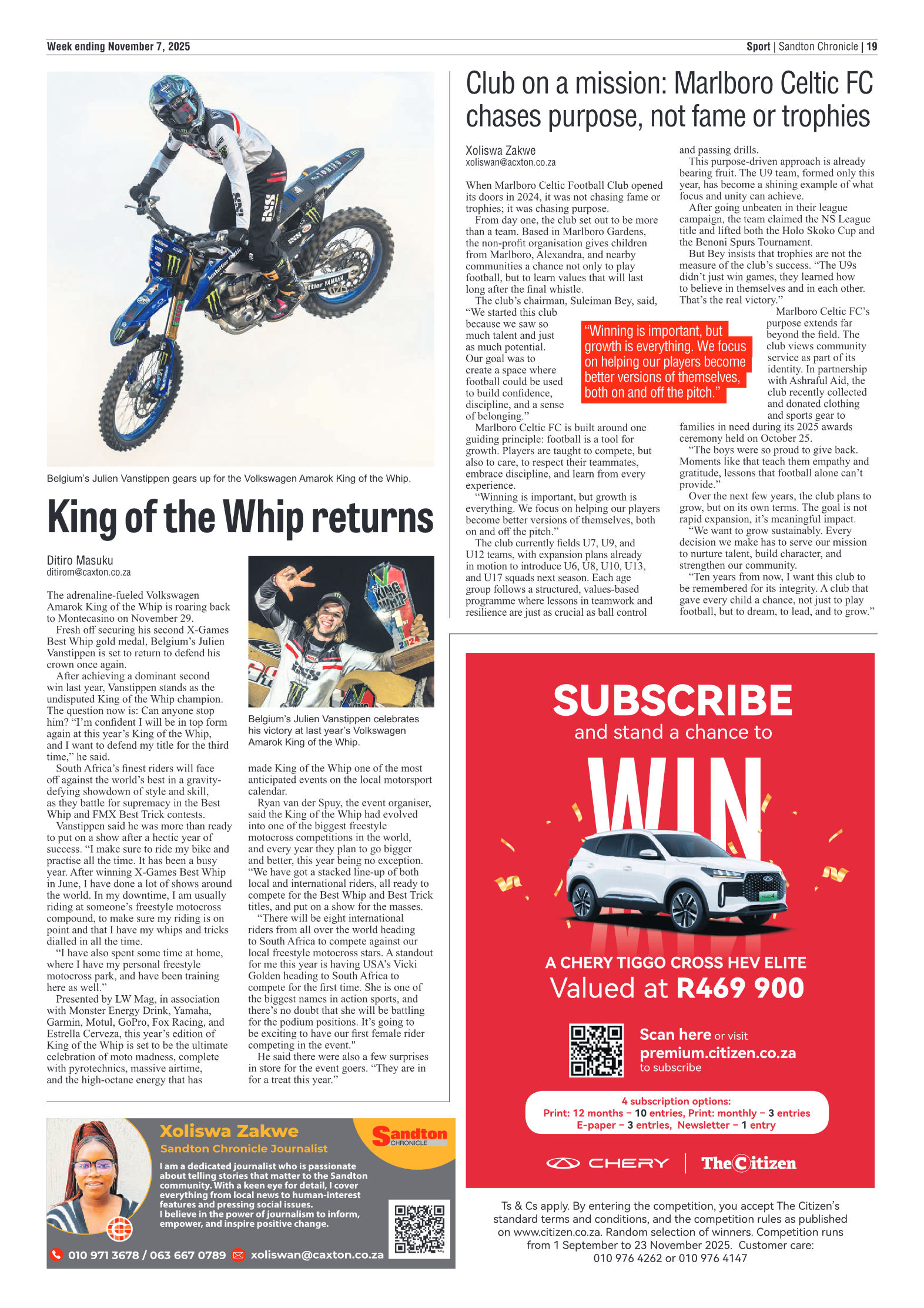 Sandton Chronicle 7 November 2025 page 19