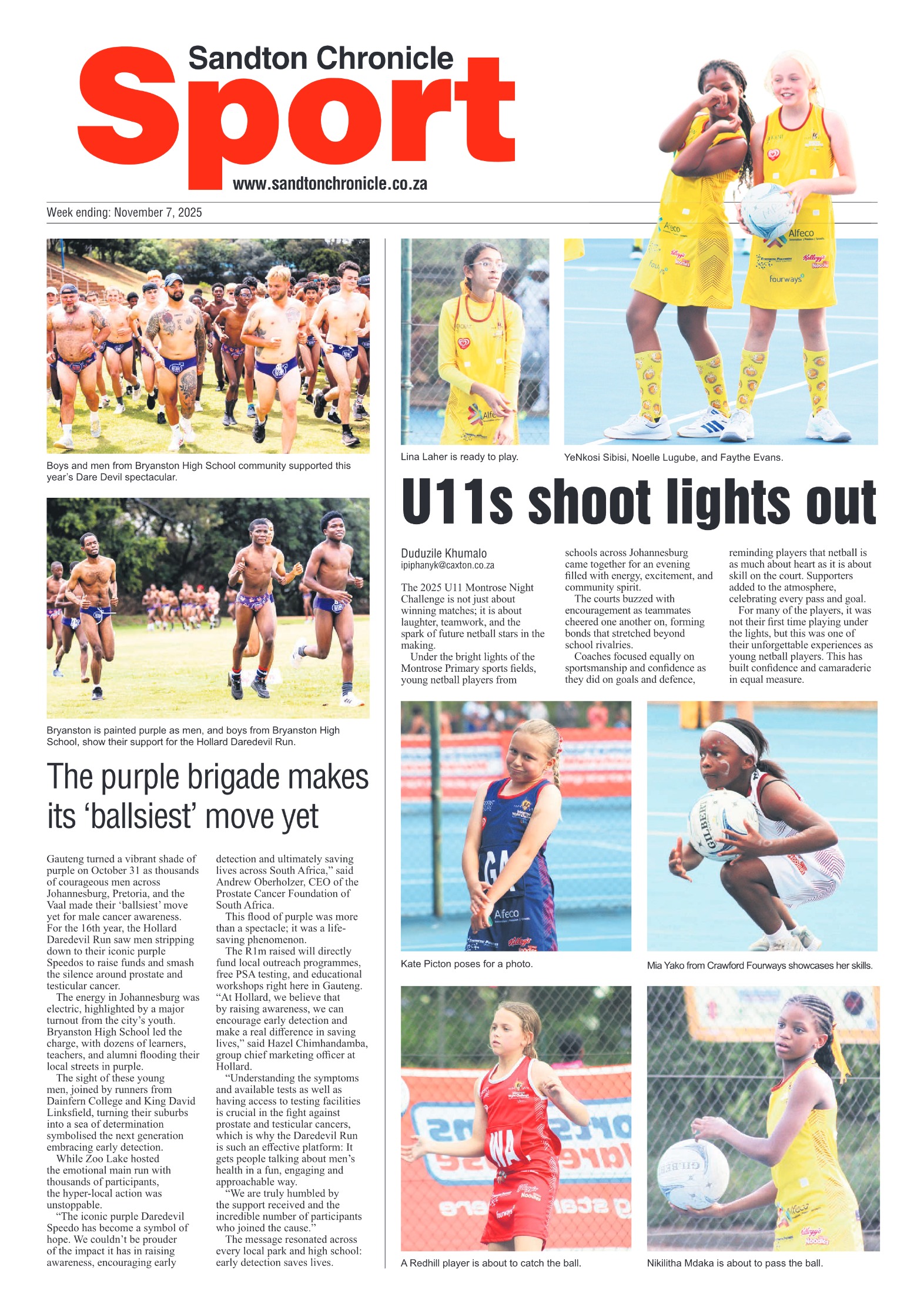 Sandton Chronicle 7 November 2025 page 20