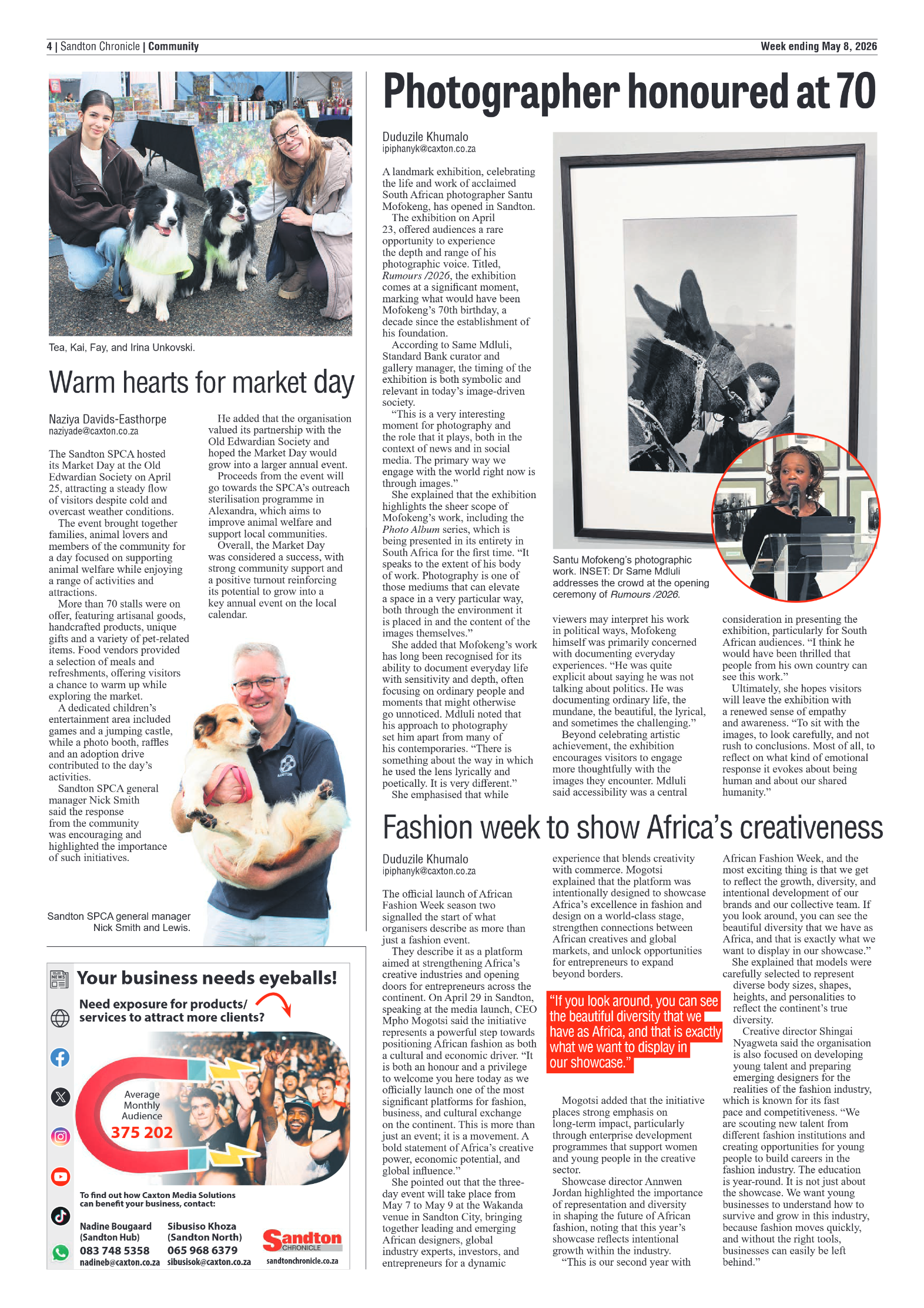 Sandton Chronicle 8 May 2026 page 4