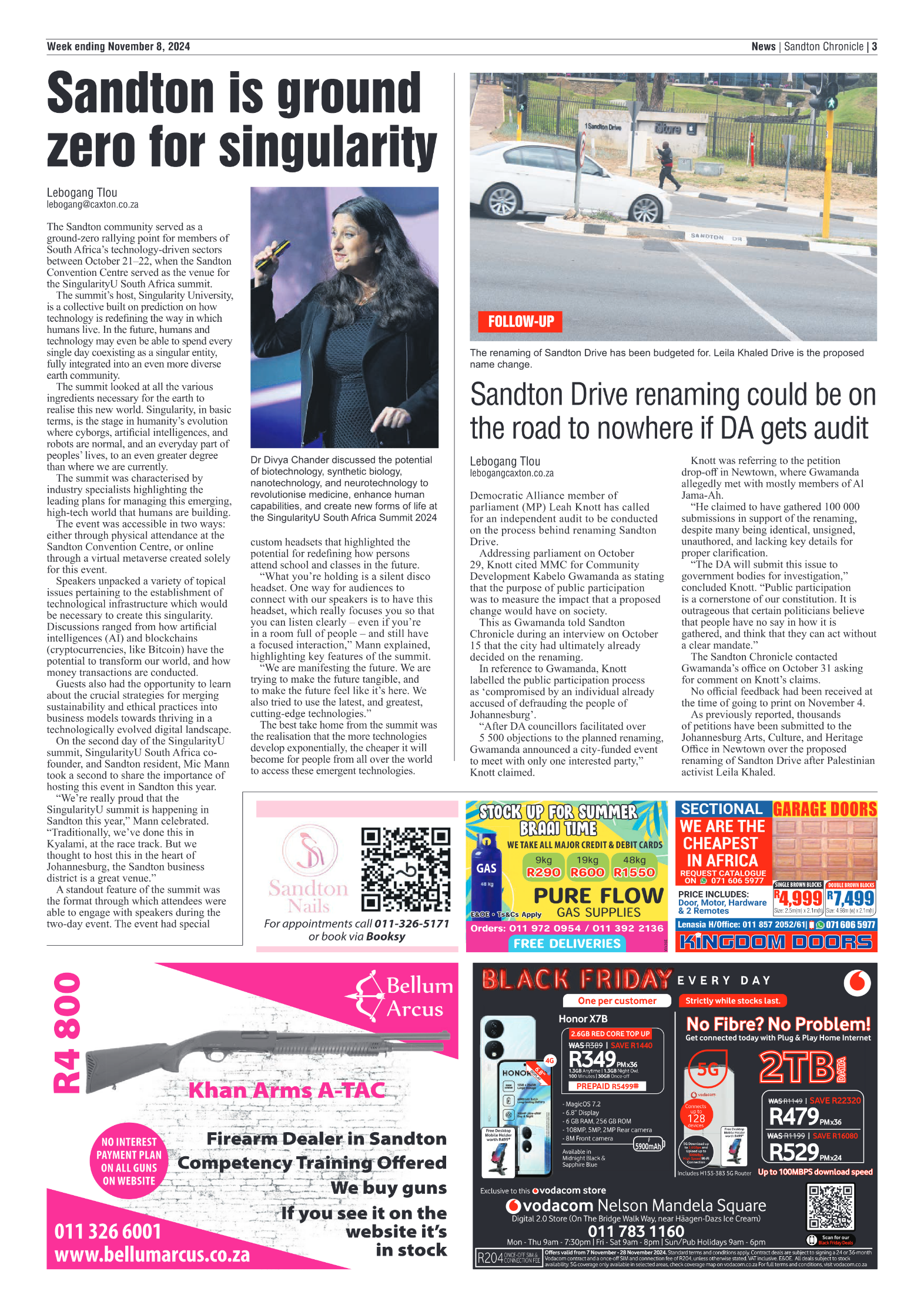Sandton Chronicle 8 November 2024 page 3