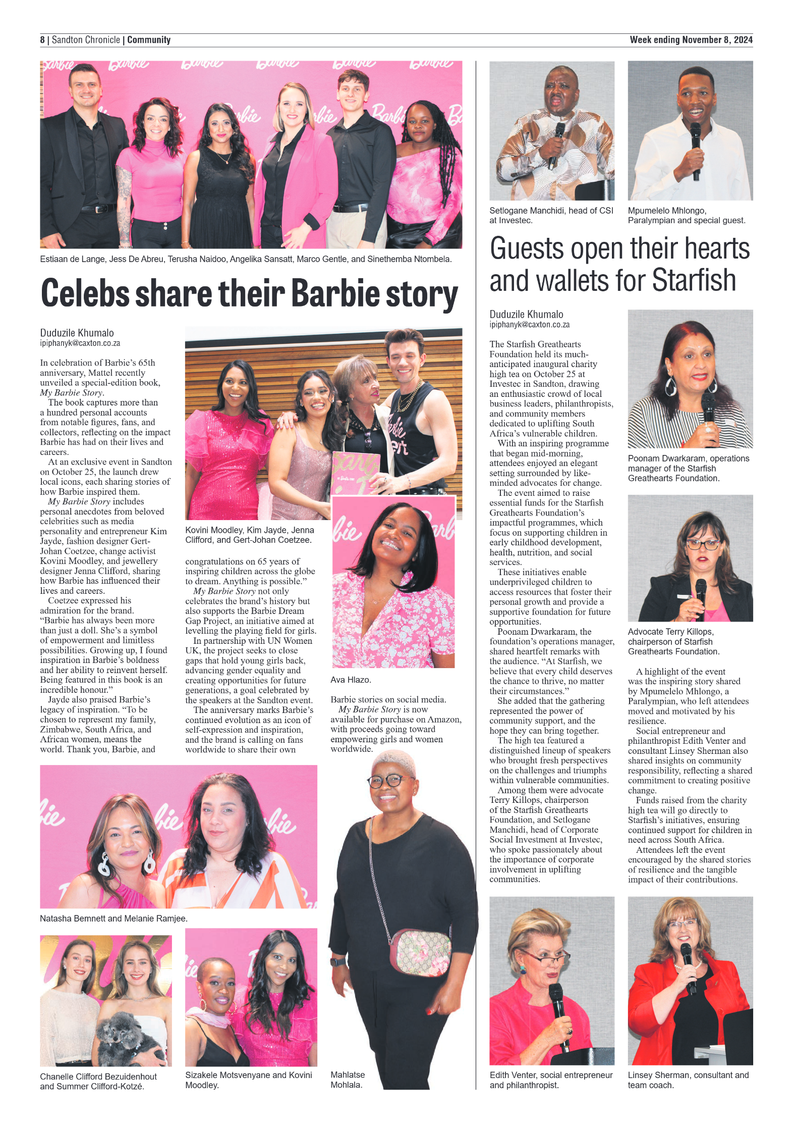 Sandton Chronicle 8 November 2024 page 8