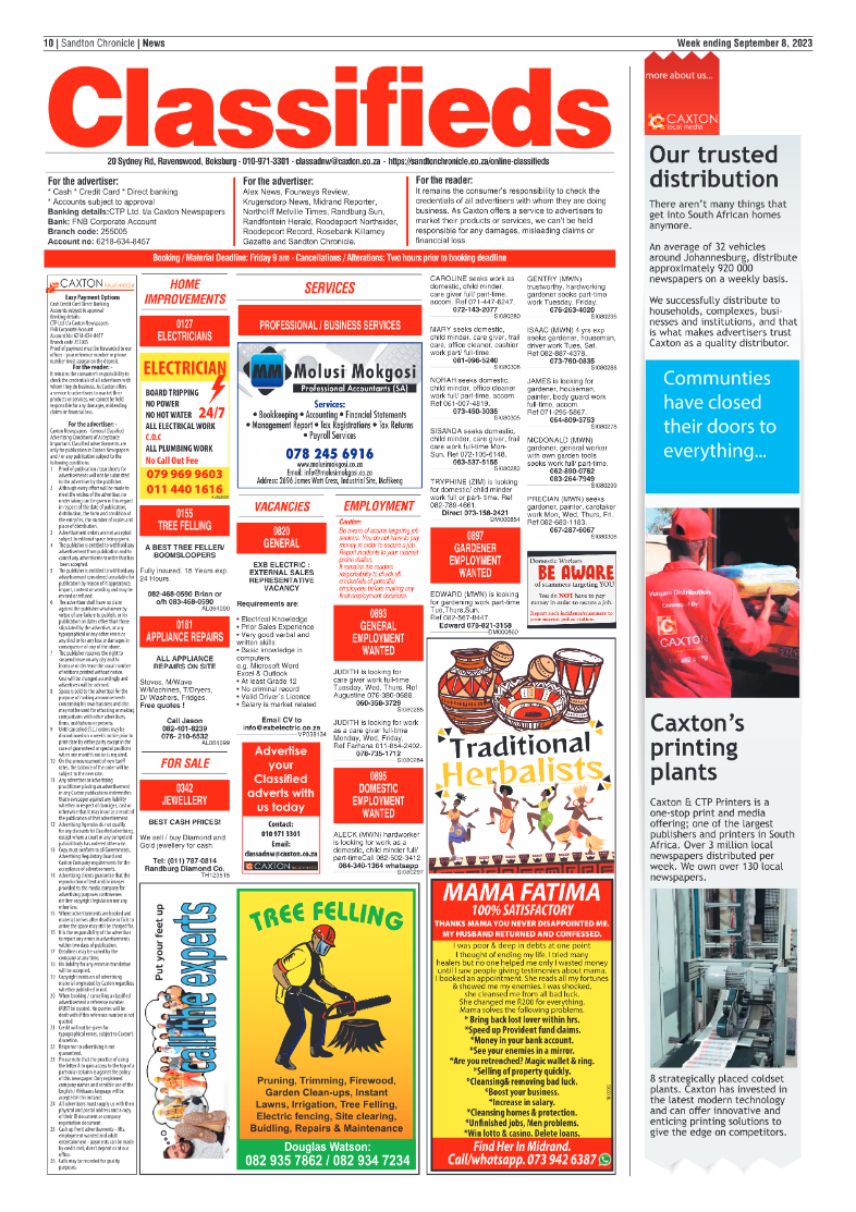Sandton Chronicle 8 Sept 2023 page 10