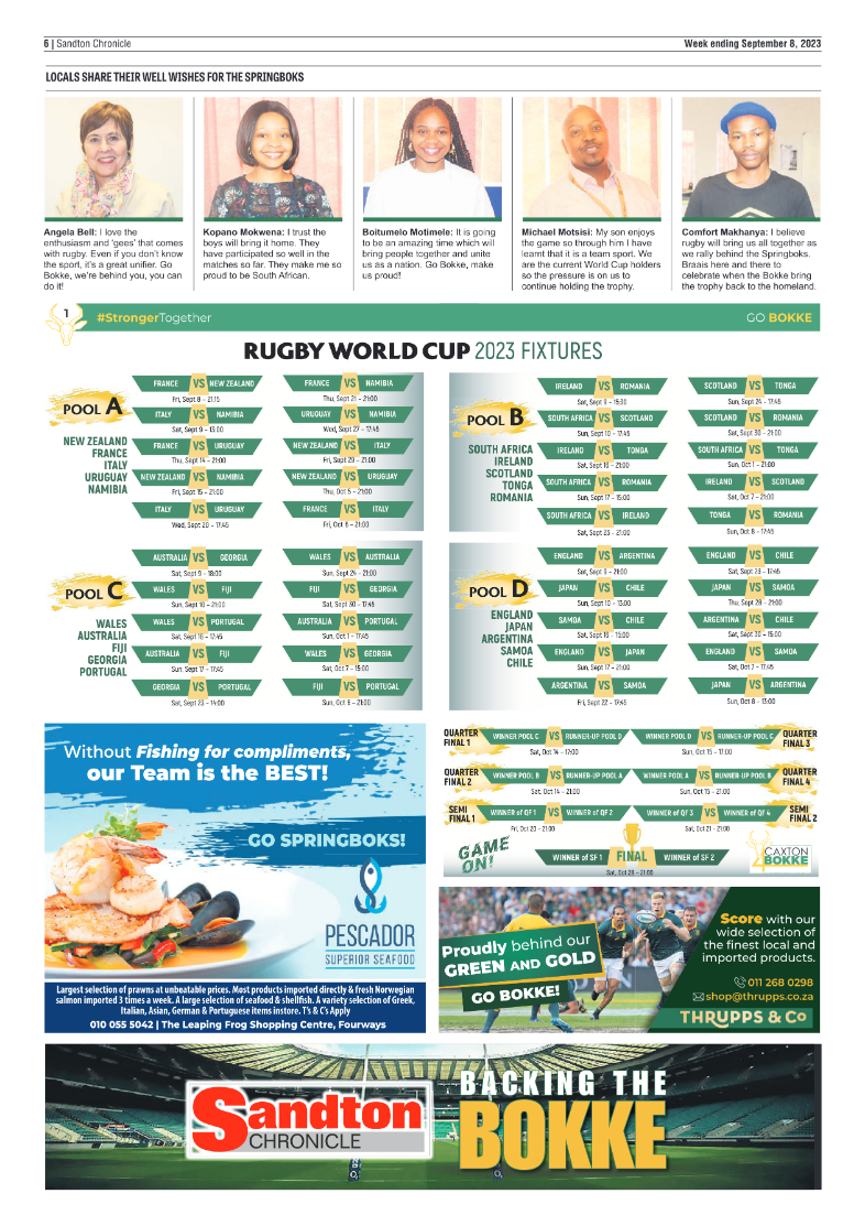 Sandton Chronicle 8 Sept 2023 page 6