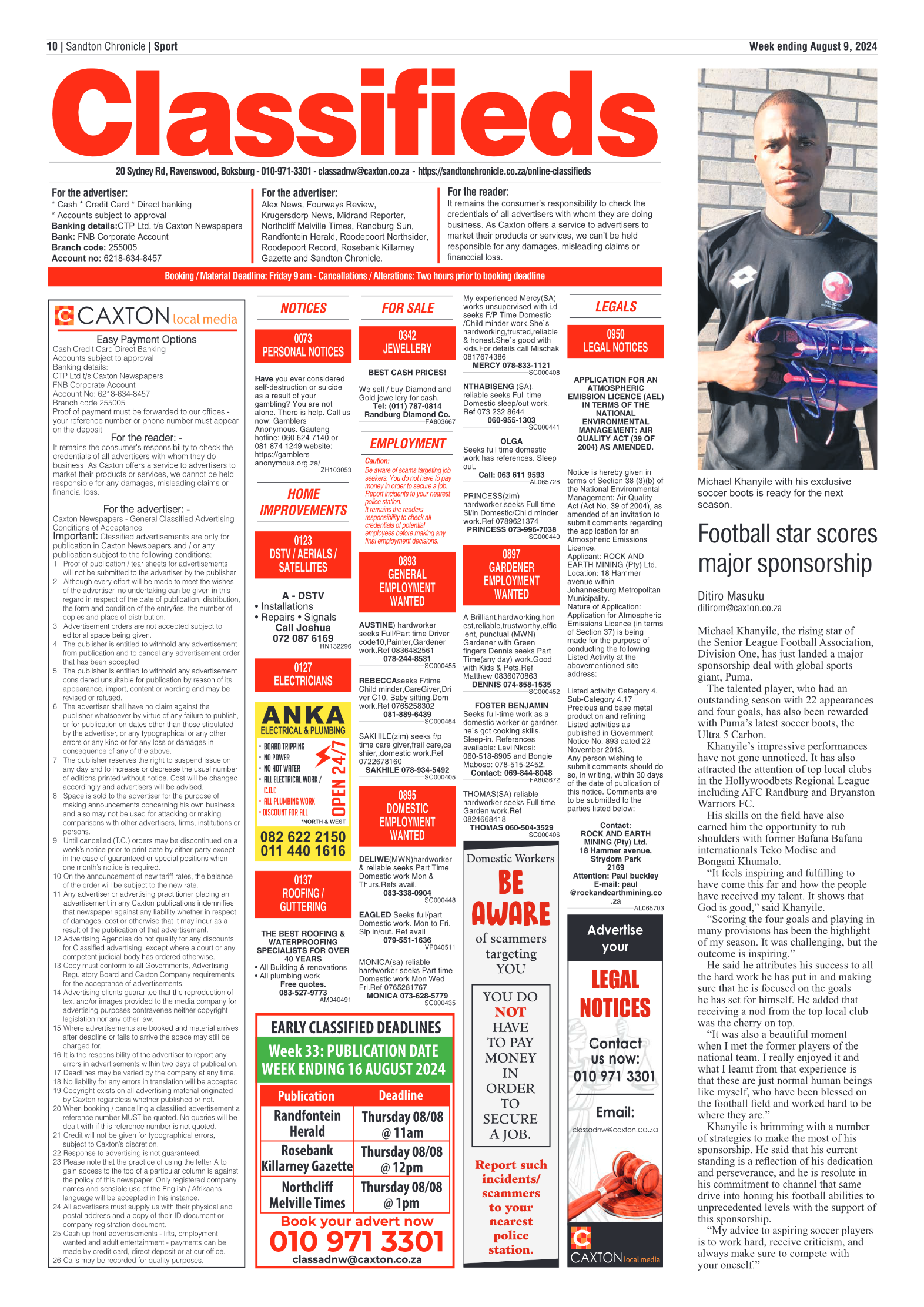 Sandton Chronicle 9 August 2024 page 10