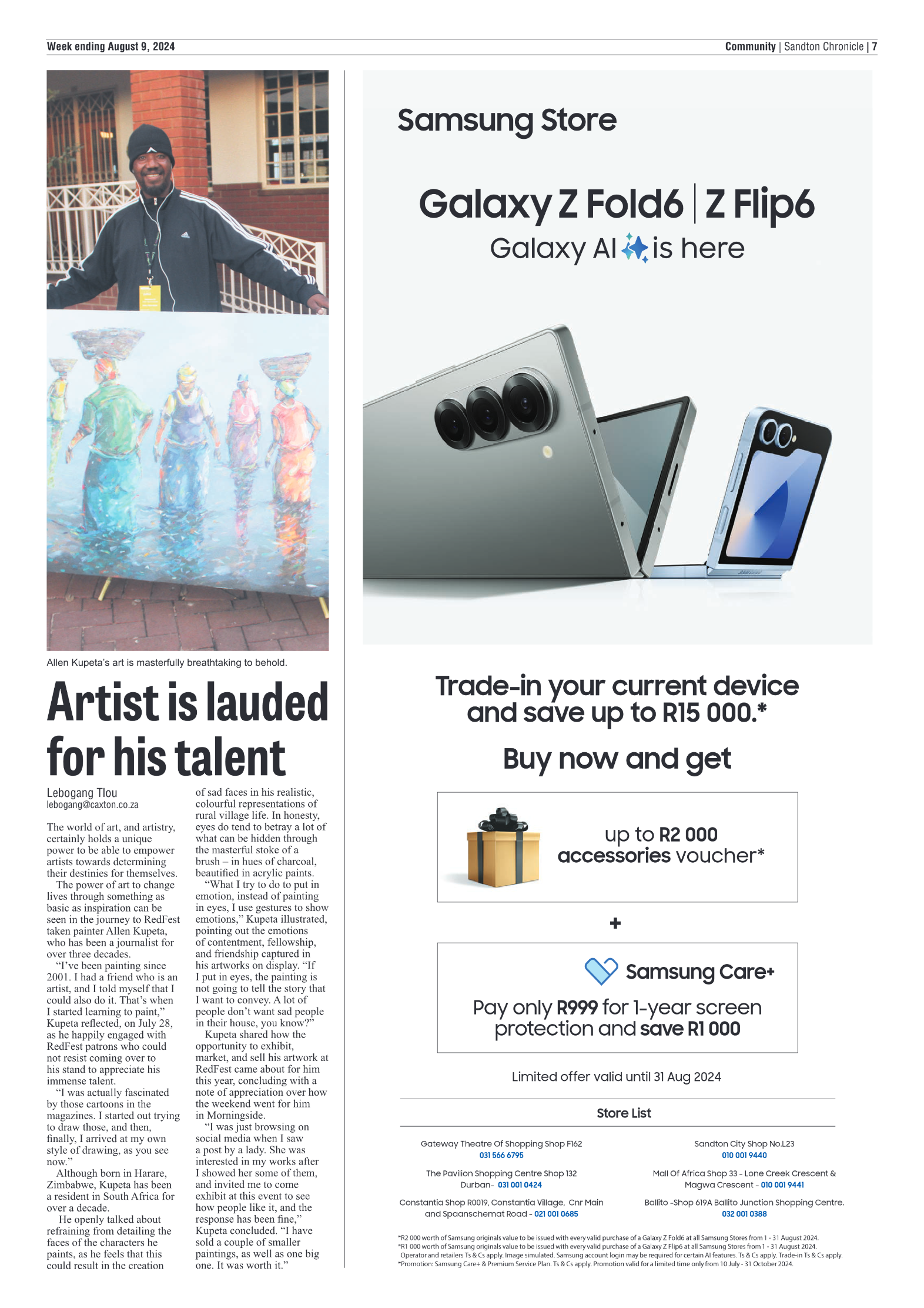 Sandton Chronicle 9 August 2024 page 7