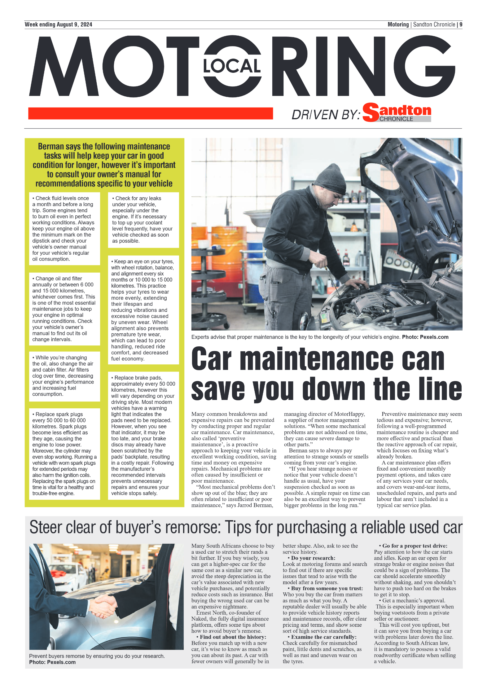 Sandton Chronicle 9 August 2024 page 9