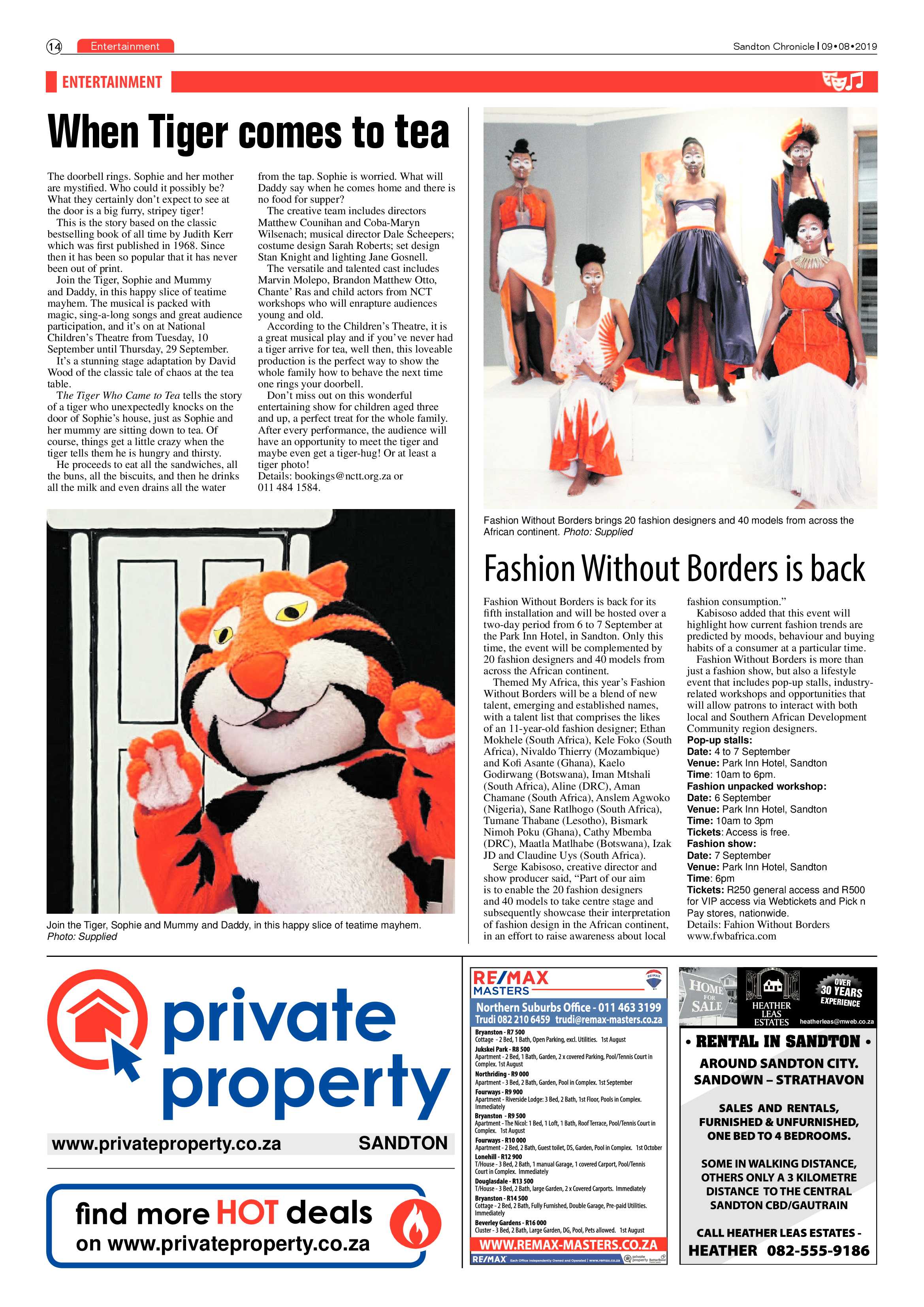 Sandton Chronicle 9 August, 2019 page 14