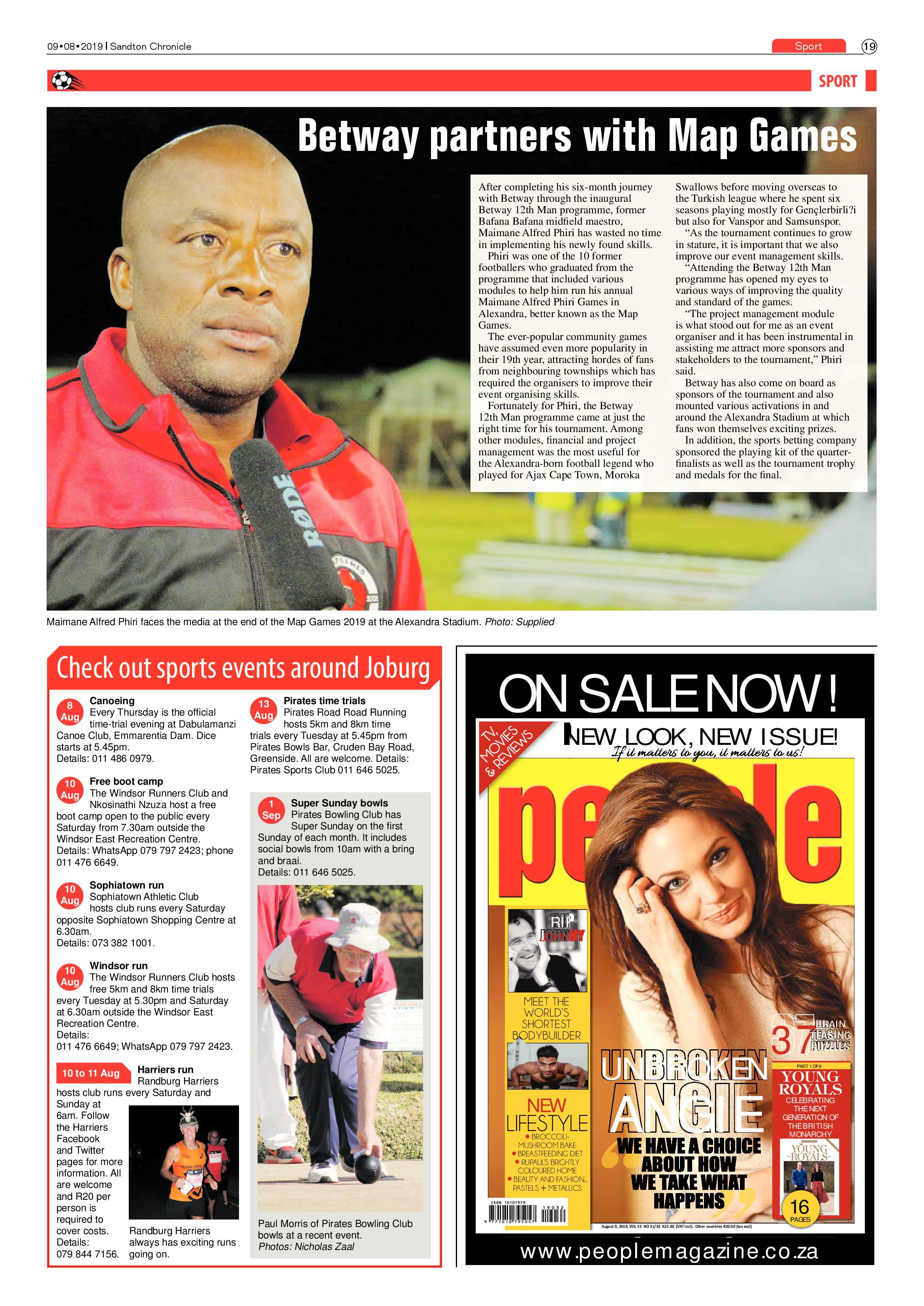 Sandton Chronicle 9 August, 2019 page 19