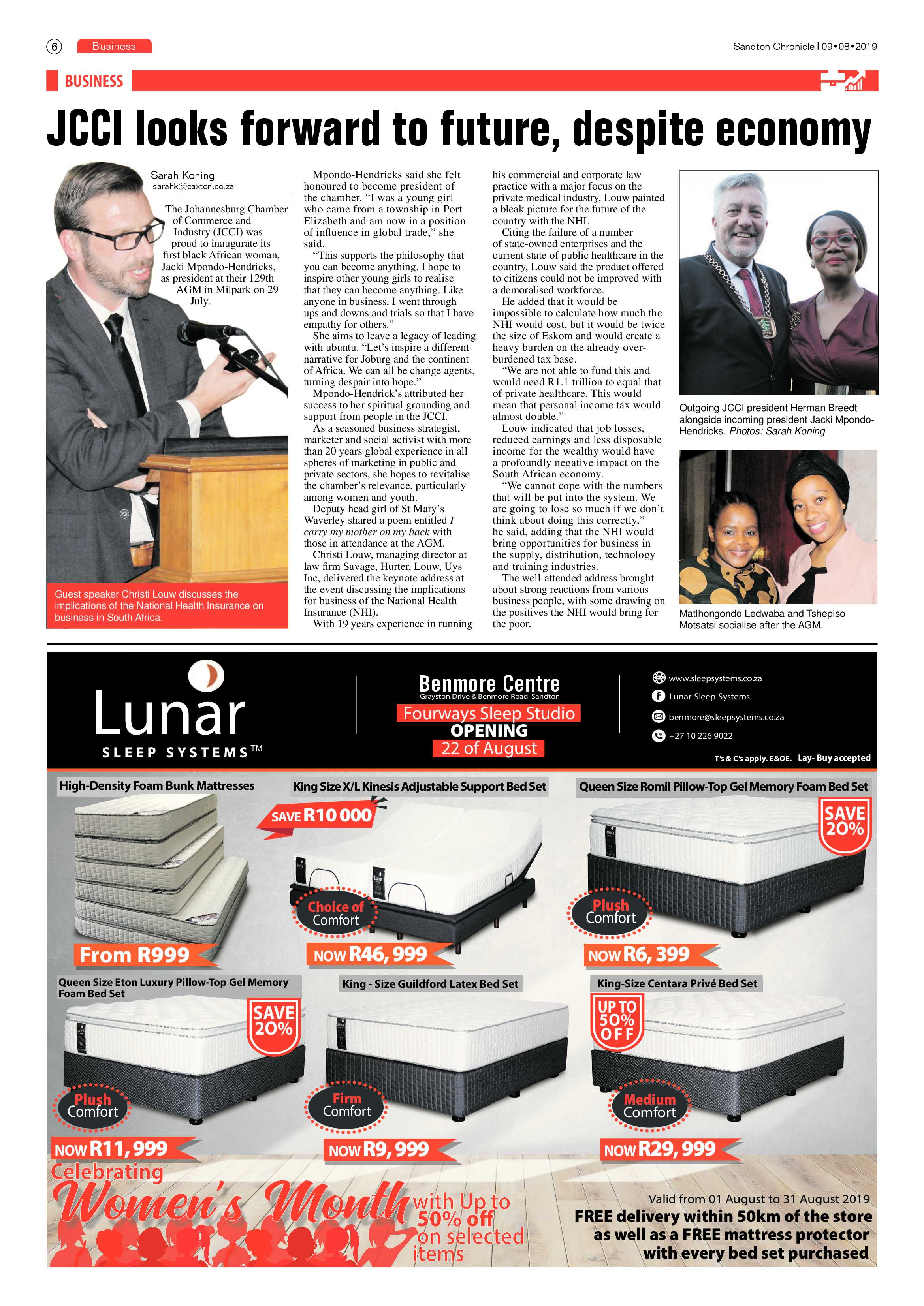 Sandton Chronicle 9 August, 2019 page 6