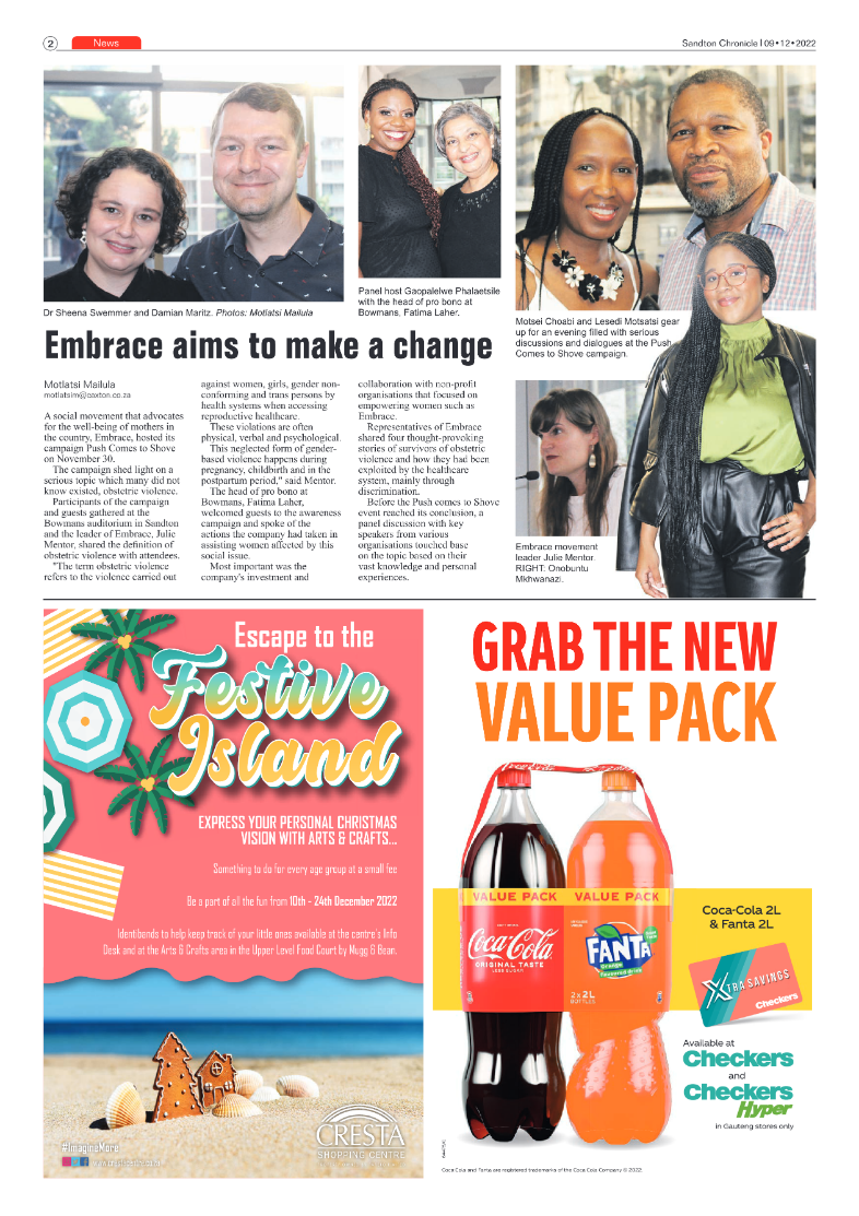Sandton Chronicle 9 Dec 2022 page 2