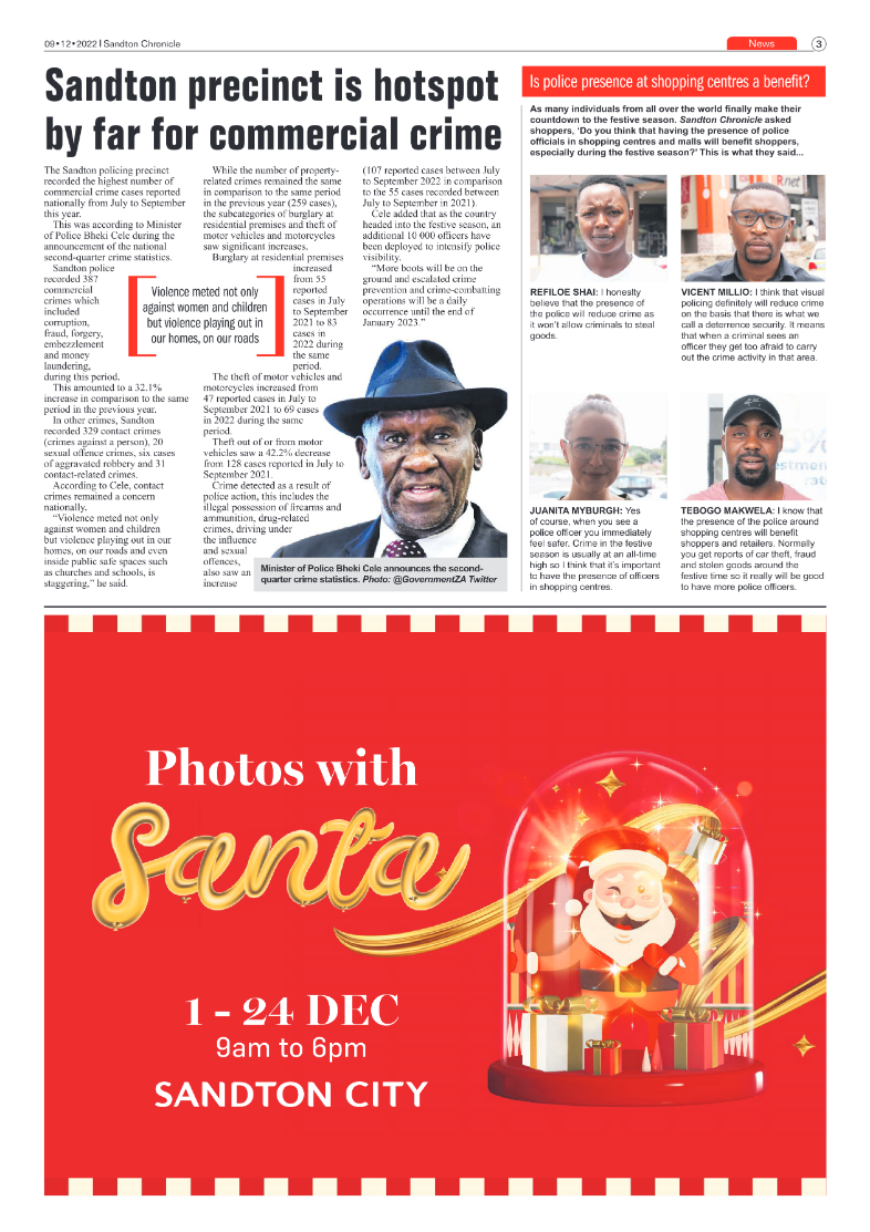 Sandton Chronicle 9 Dec 2022 page 3