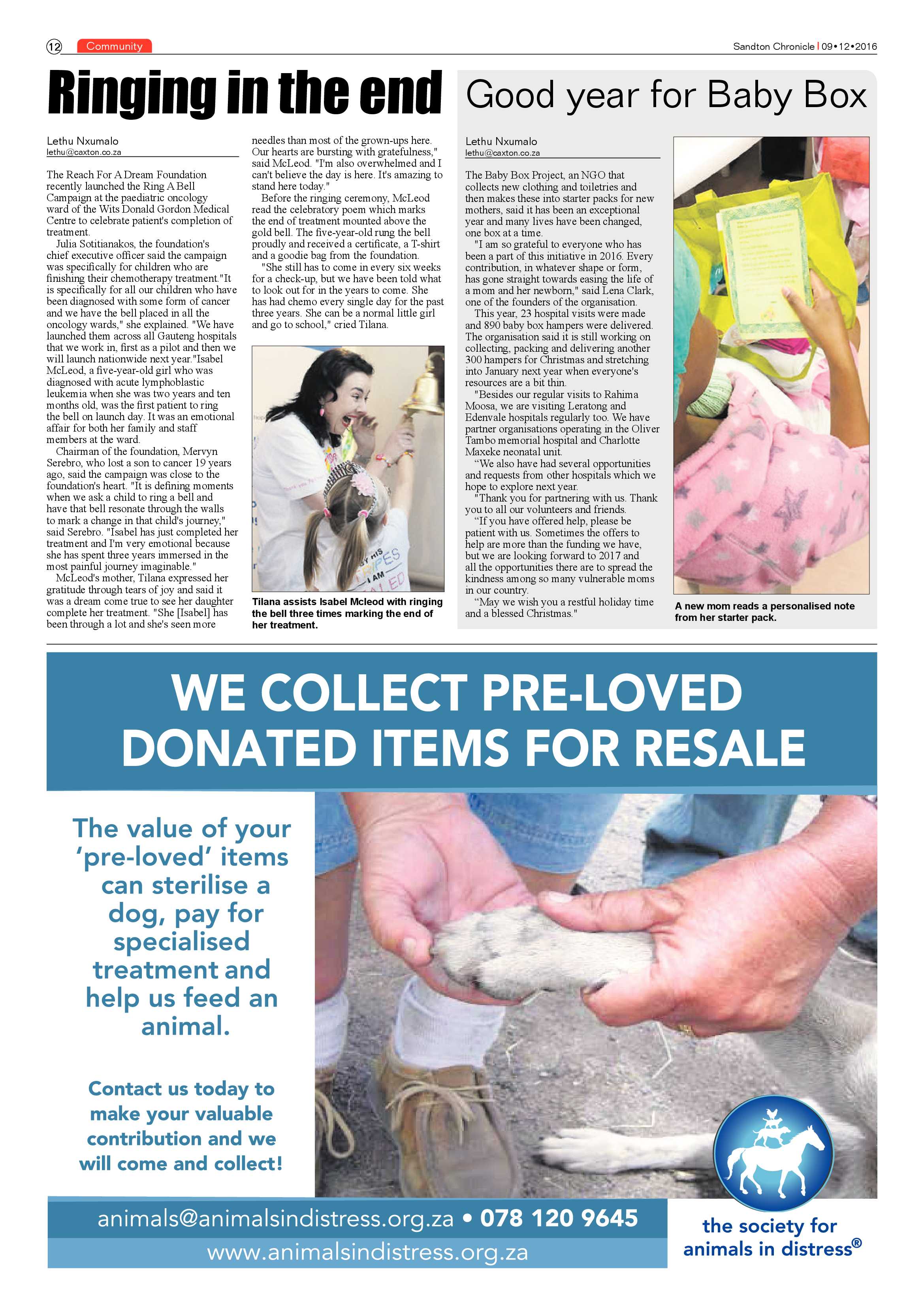 Sandton Chronicle 9 December 2016 page 12