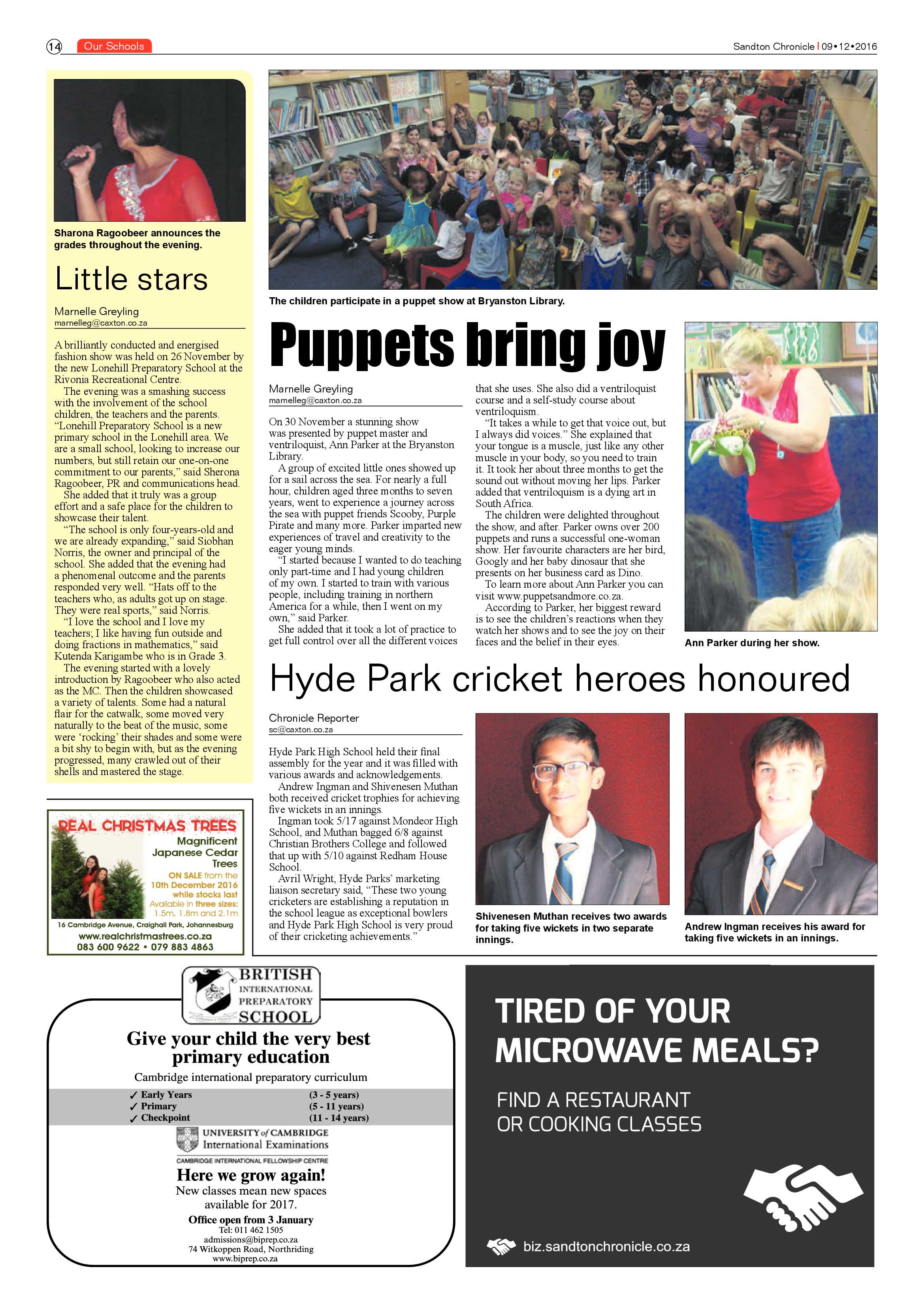 Sandton Chronicle 9 December 2016 page 14