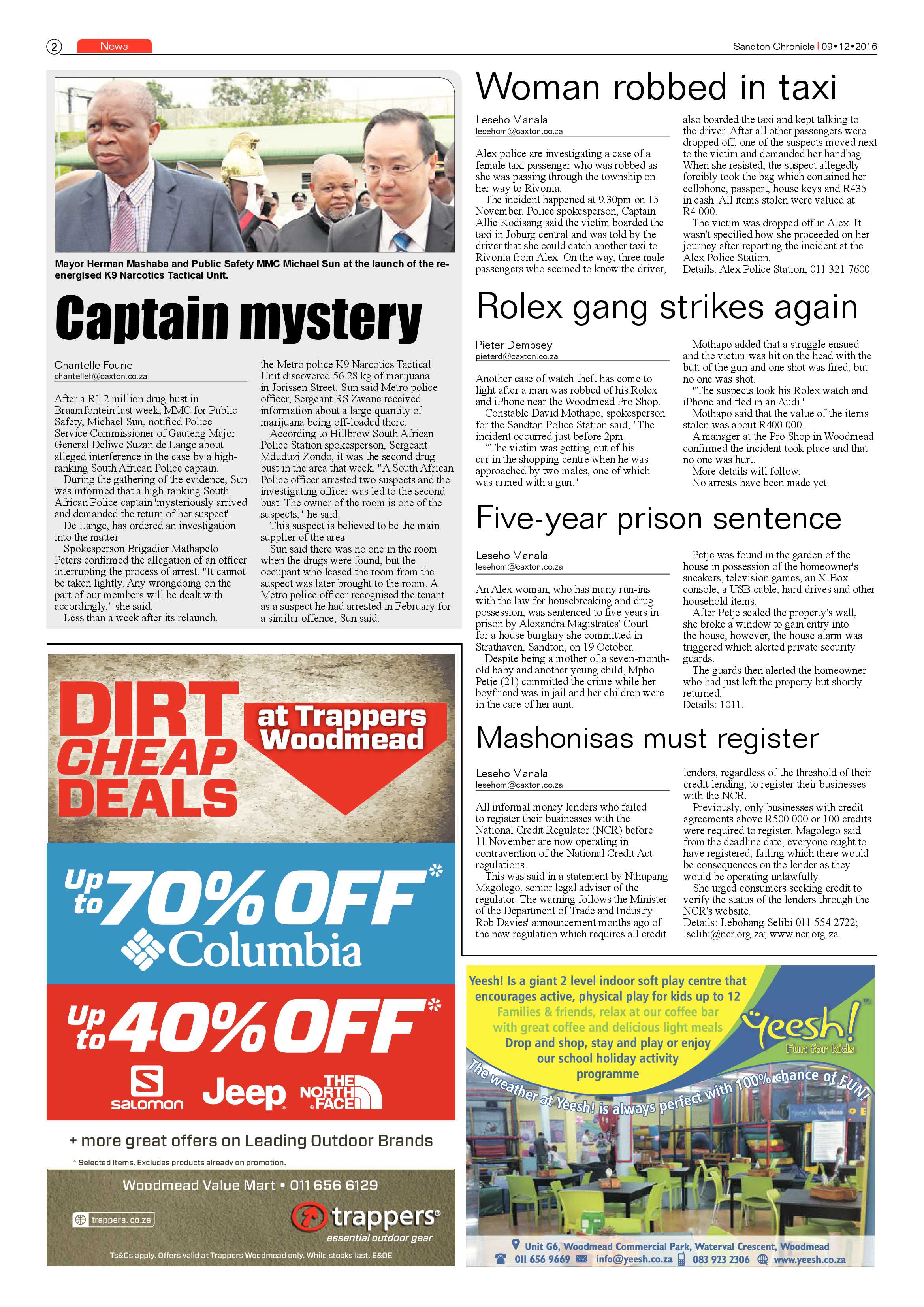 Sandton Chronicle 9 December 2016 page 2