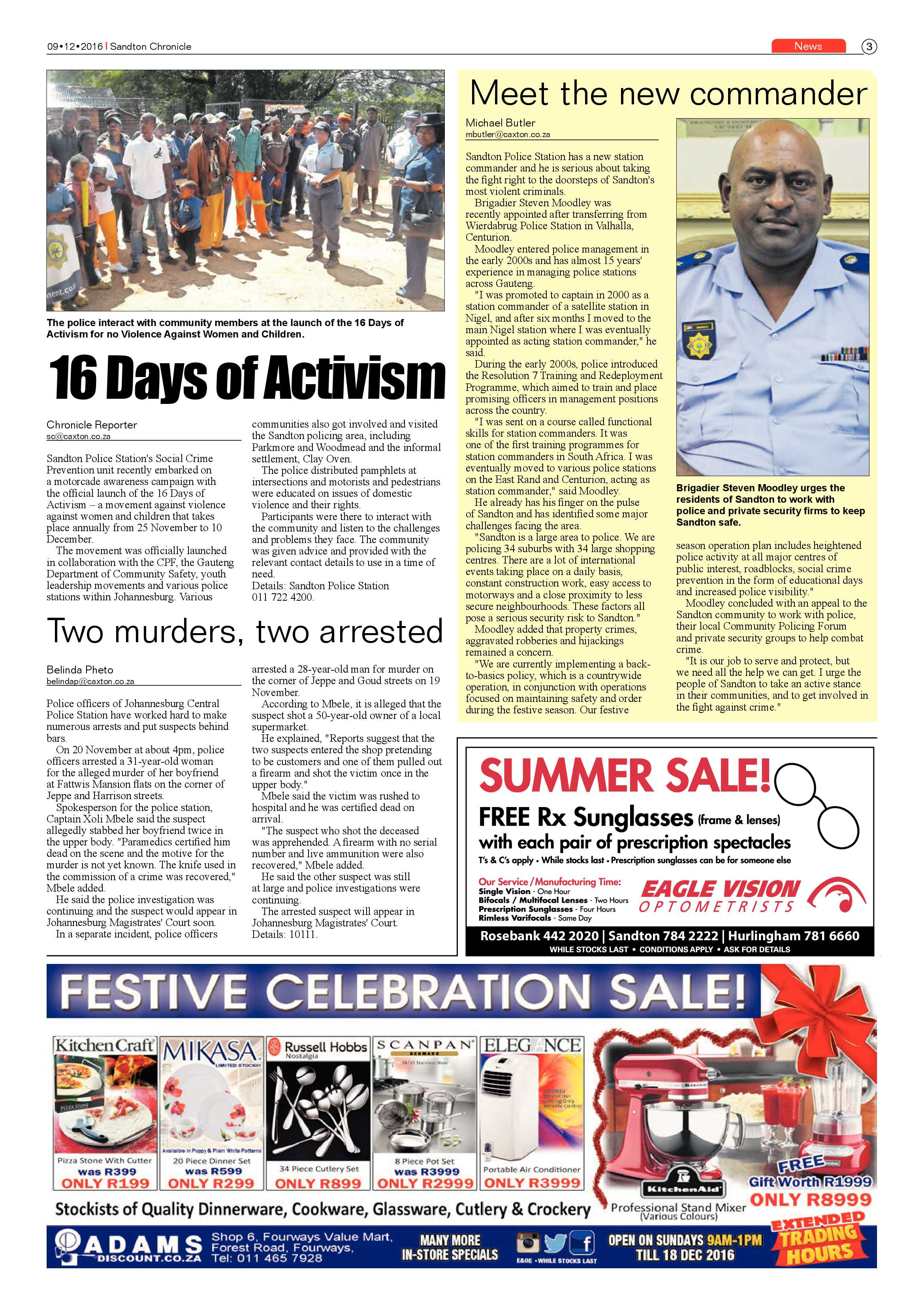 Sandton Chronicle 9 December 2016 page 3