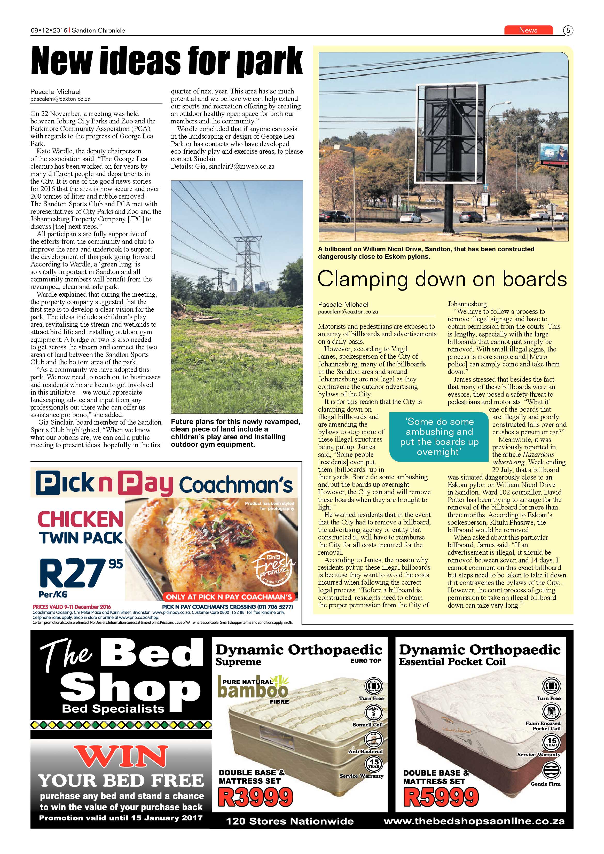 Sandton Chronicle 9 December 2016 page 5