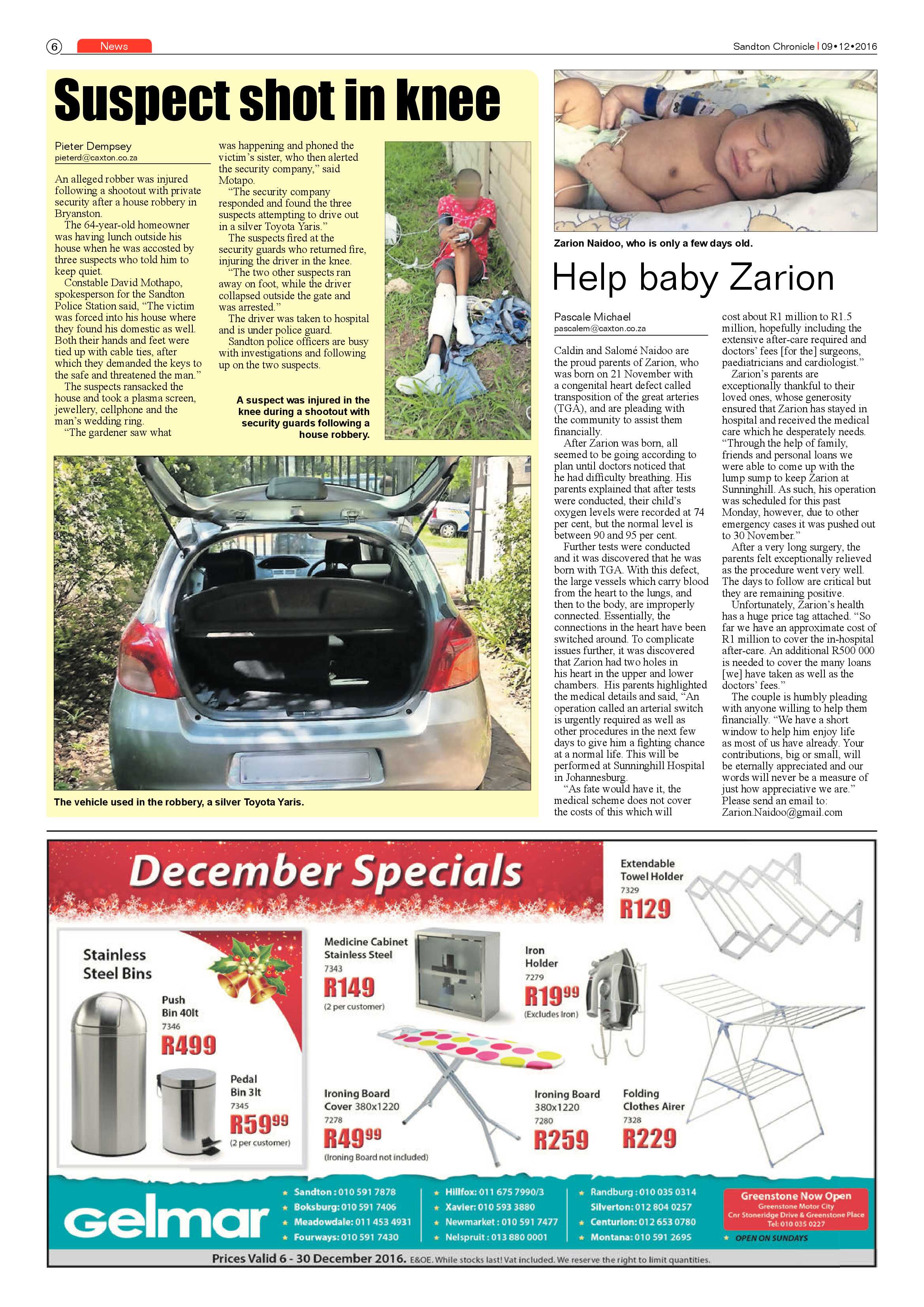 Sandton Chronicle 9 December 2016 page 6