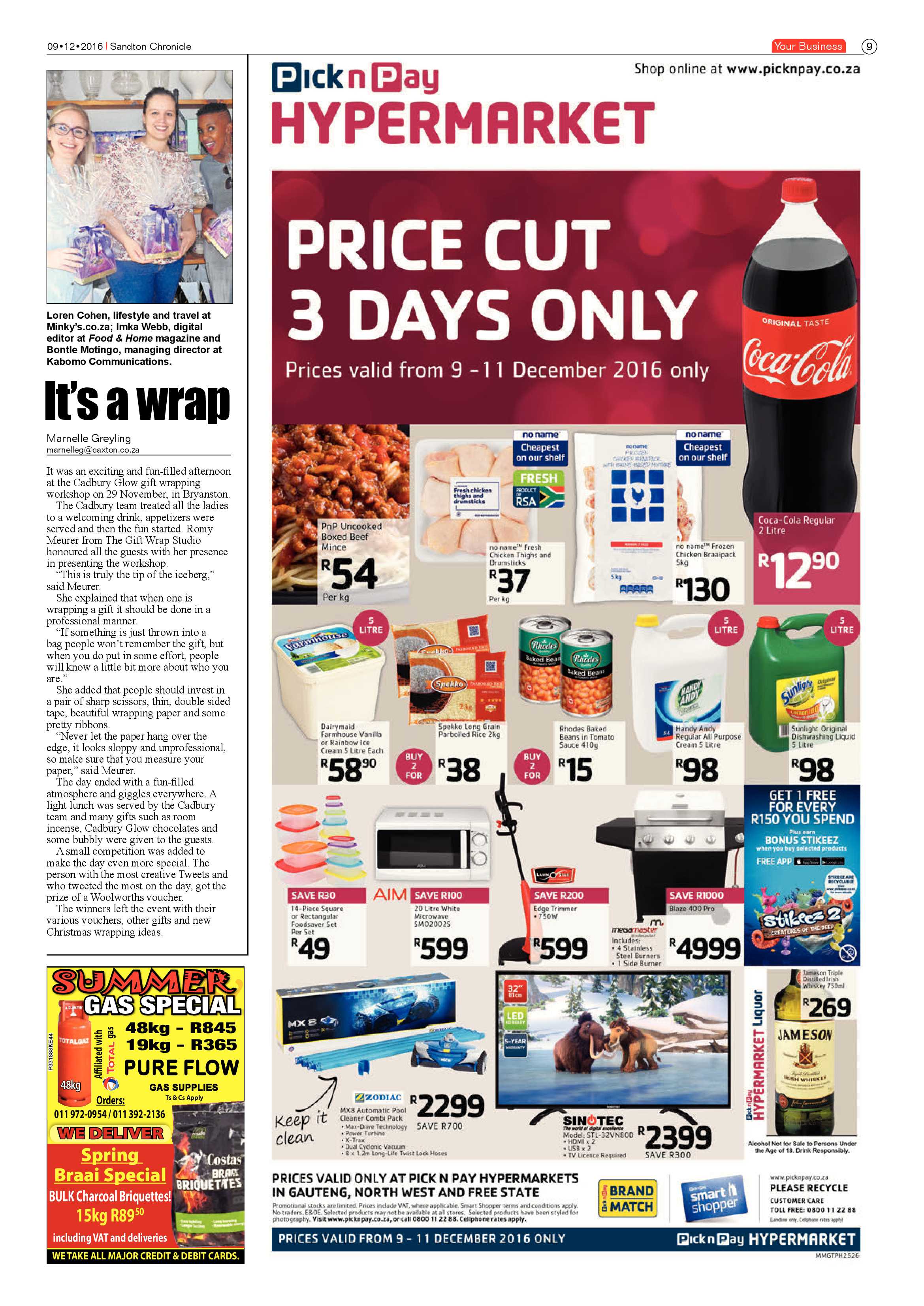 Sandton Chronicle 9 December 2016 page 9