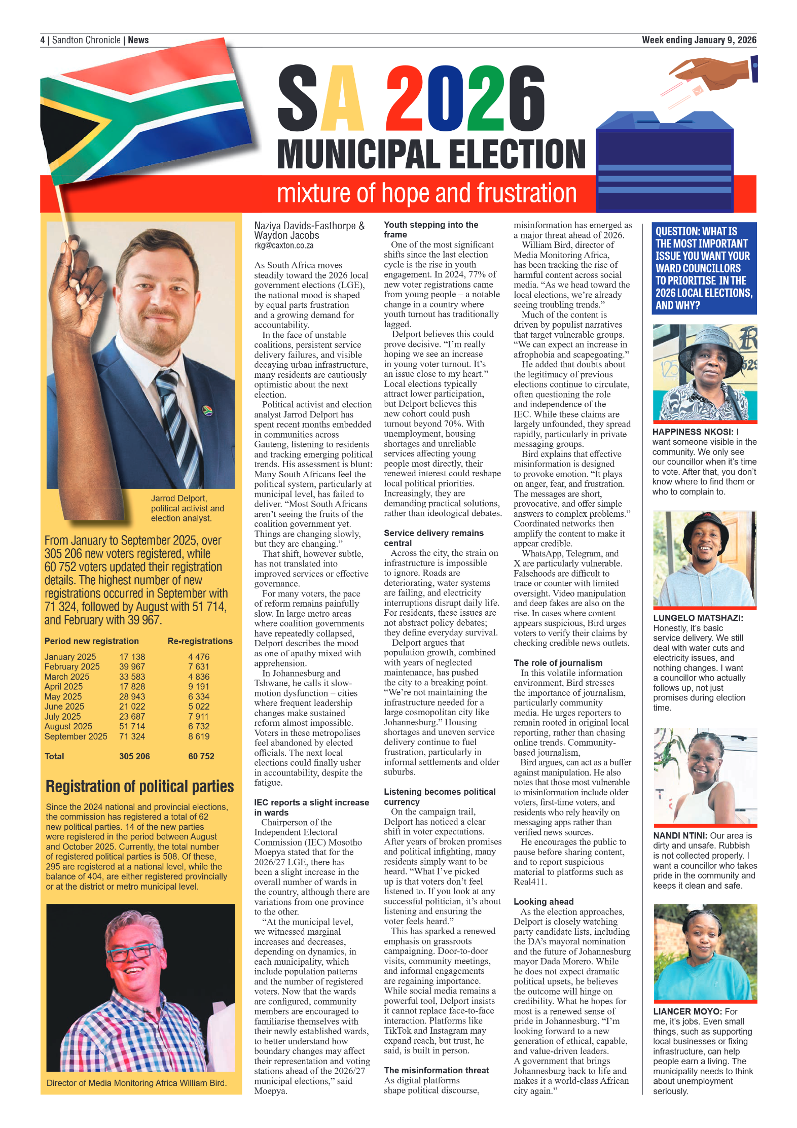 Sandton Chronicle 9 January 2026 page 4