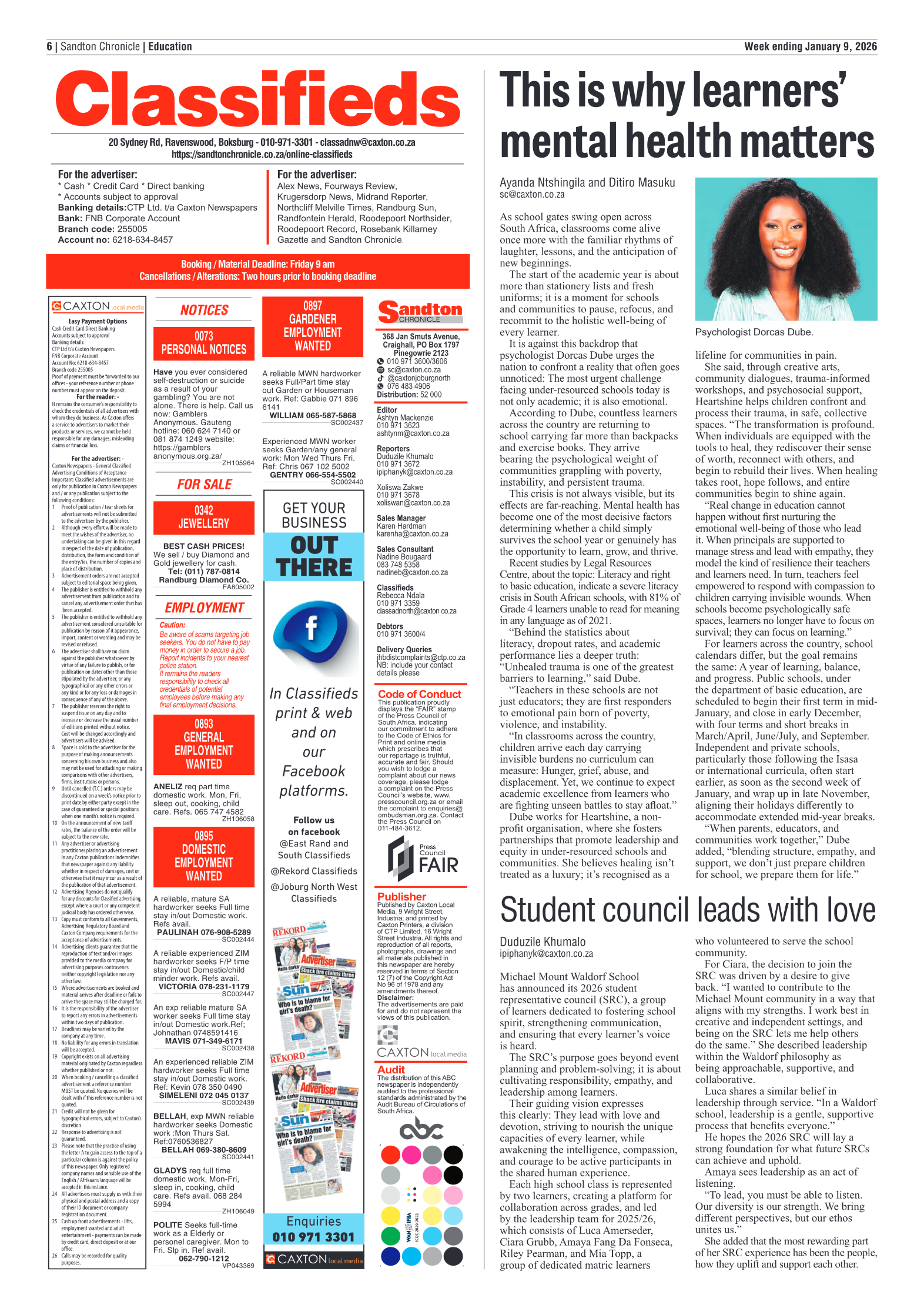 Sandton Chronicle 9 January 2026 page 6