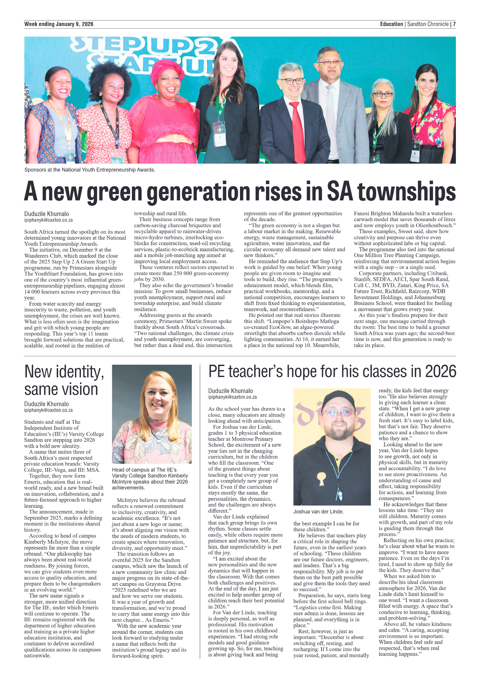 Sandton Chronicle 9 January 2026 page 7