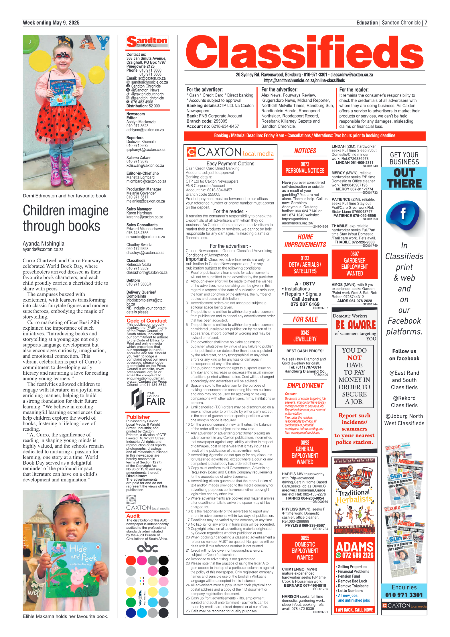 Sandton Chronicle 9 May 2025 page 7
