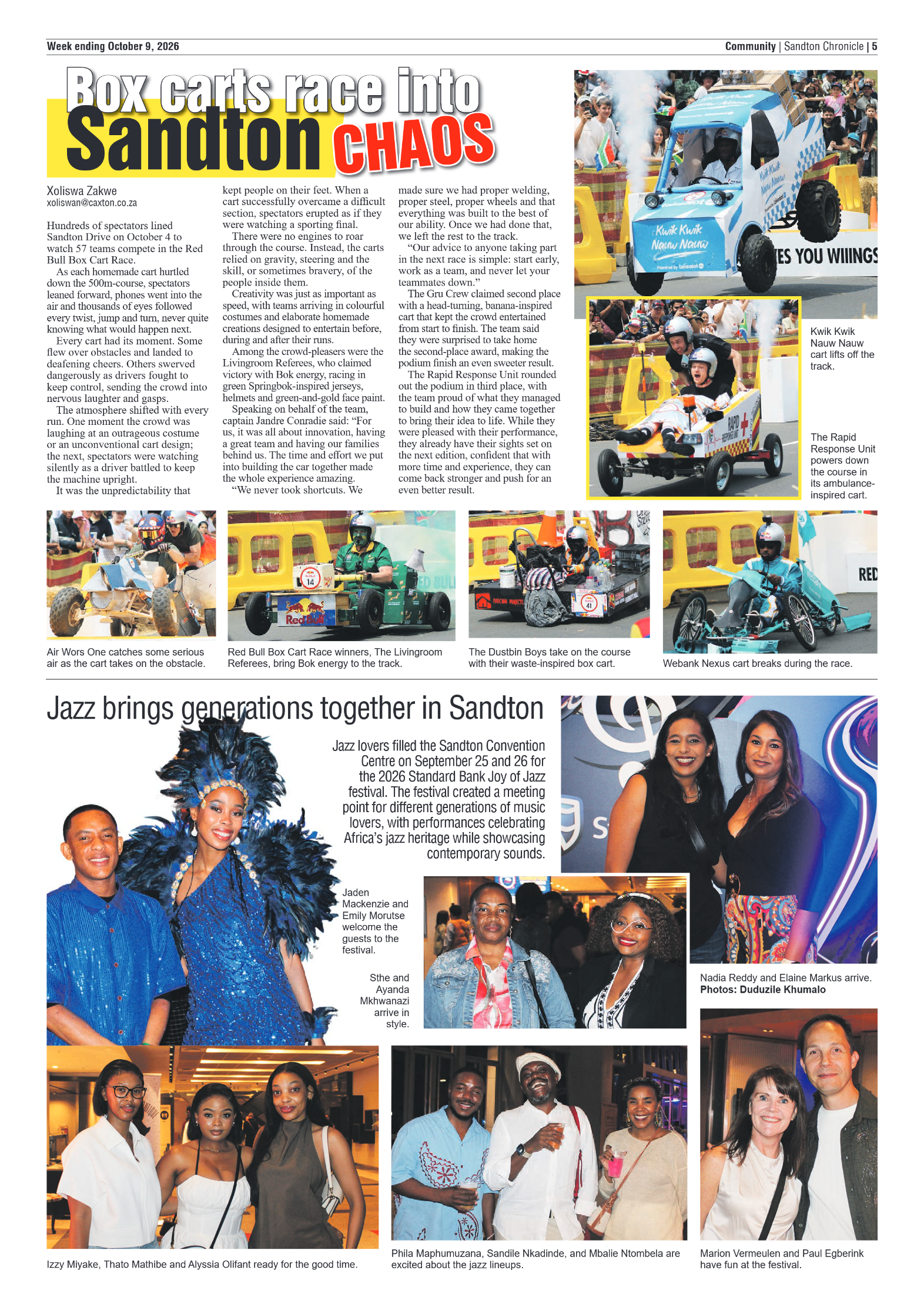 Sandton Chronicle 9 October 2026 page 5