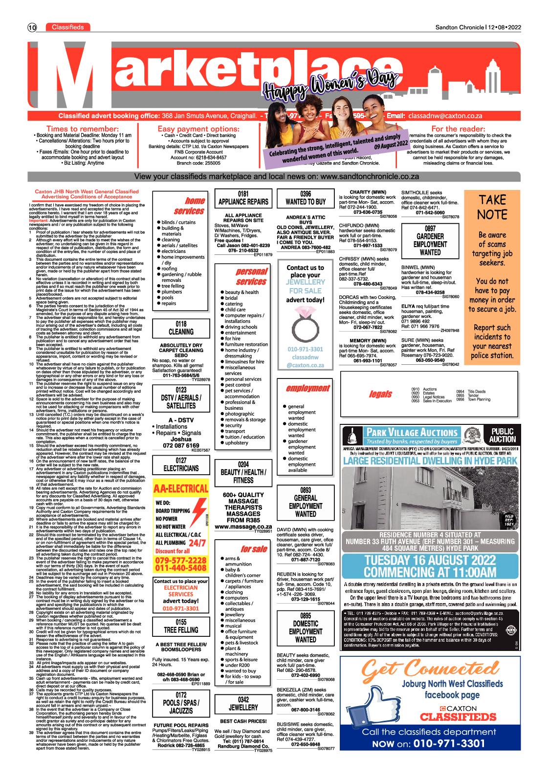 Sandton Chronicle August 12 2022 page 10
