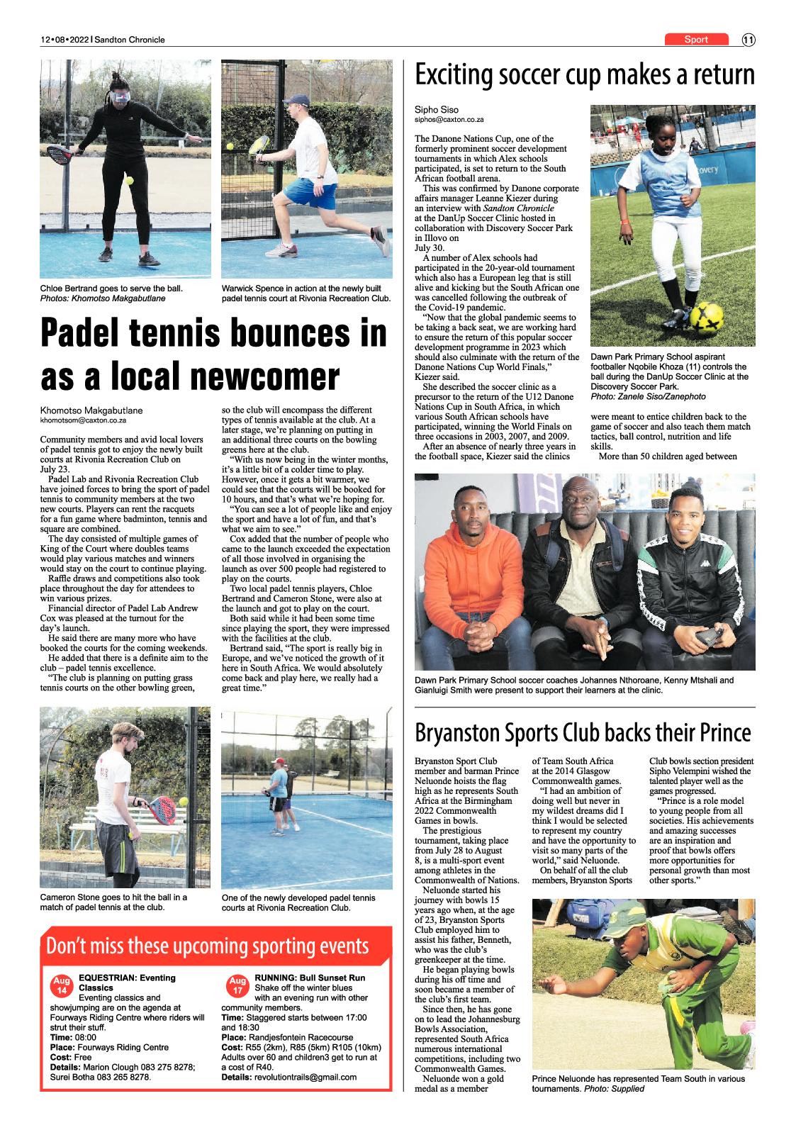 Sandton Chronicle August 12 2022 page 11